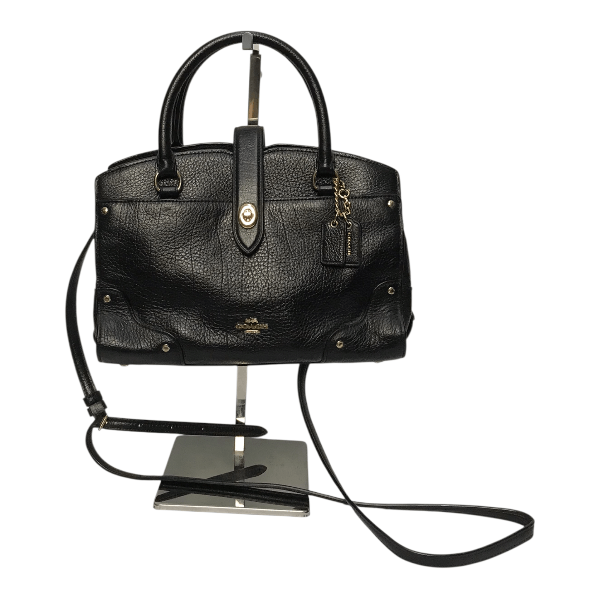 Coach Coach Leather Black Sling/Tote Bag Size ONE SIZE - 2 Thumbnail