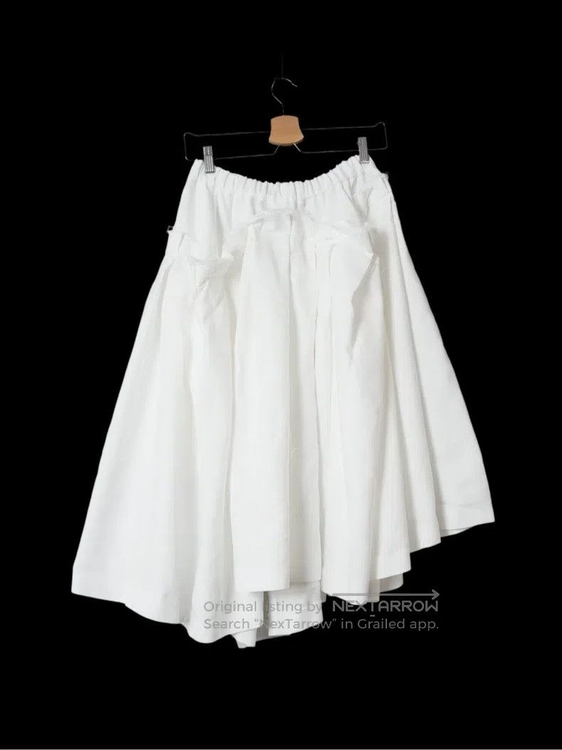 Comme des Garcons Comme Des Garcons size S White Asymmetrical Cutout Lace Hem Size 22" - 2 Thumbnail