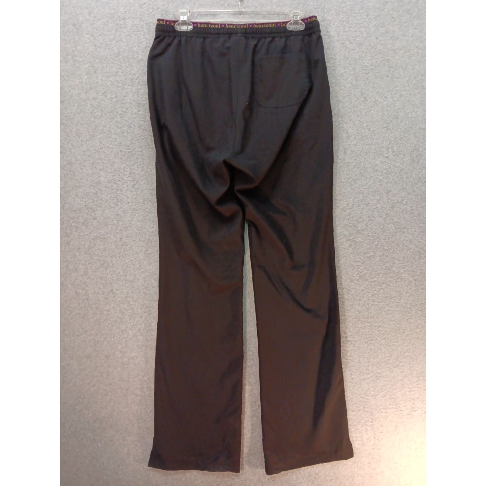 Vintage Heartsoul Scrub Pants Women Medium Tall Black Drawstring Elastic Waist GUC Size 32" / US 10 / IT 46 - 6 Thumbnail