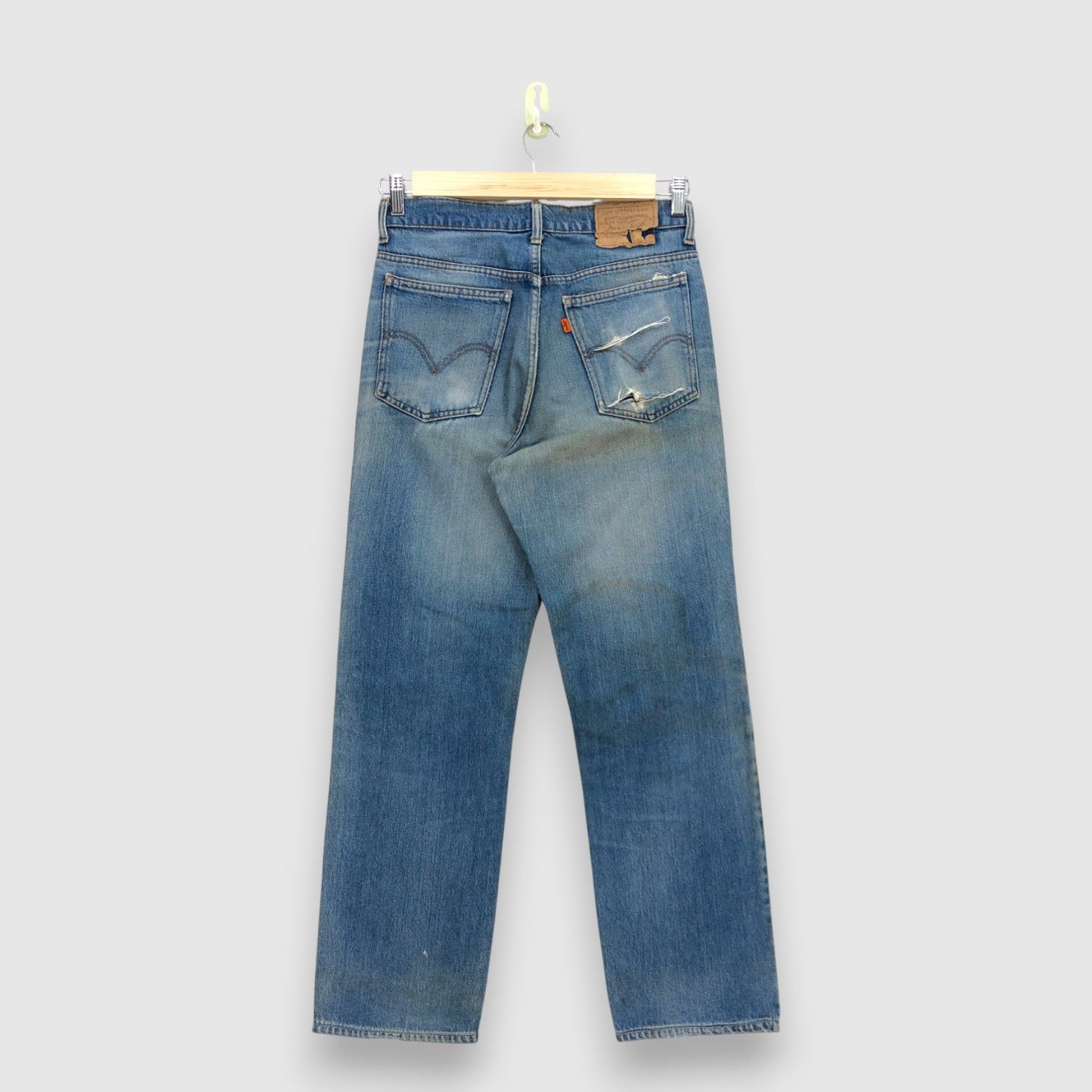 Levi's Vintage 80s Levis Distressed Jeans Levis 515 Stonewash Denim Size US 30 / EU 46 - 2 Thumbnail