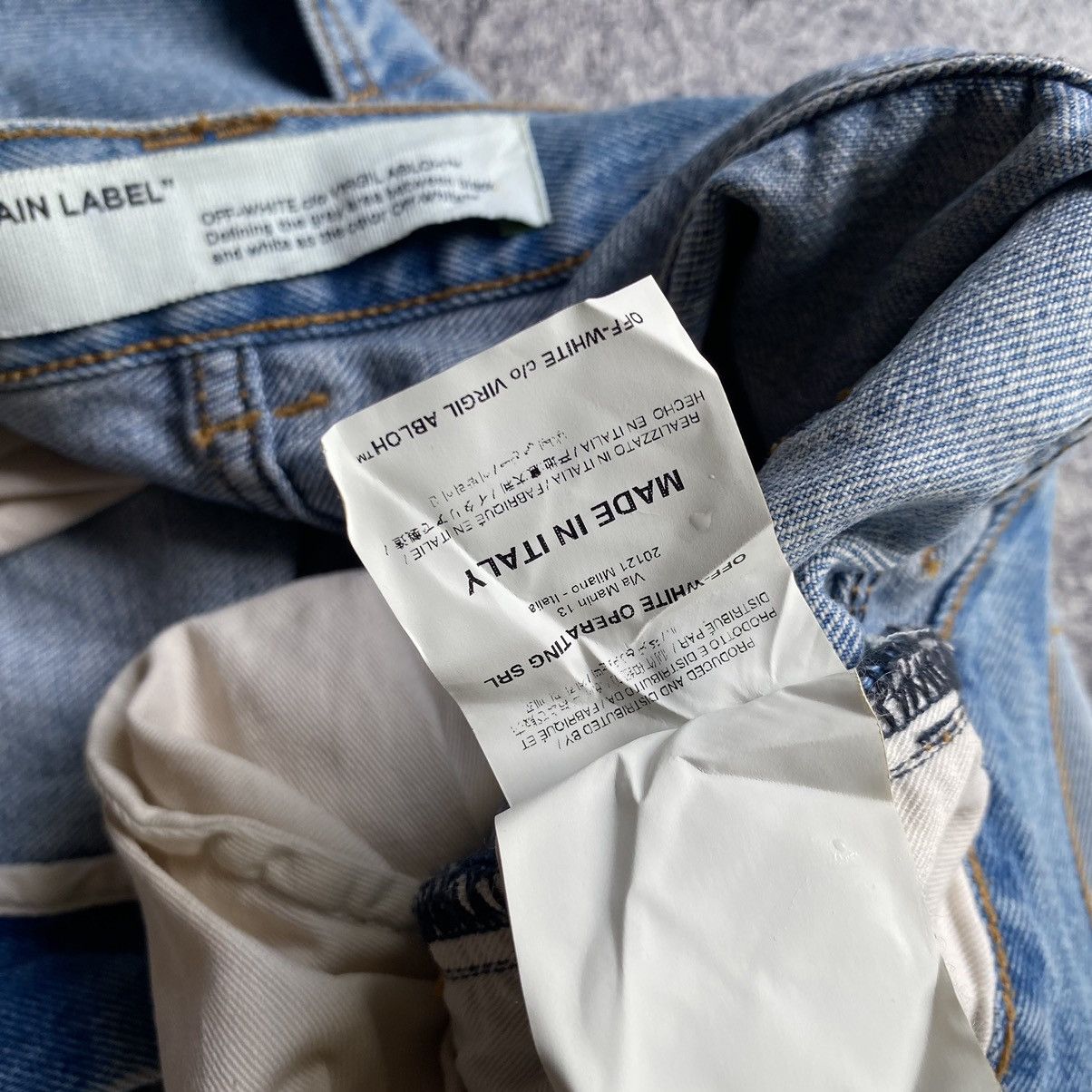 Off-White OFF-WHITE Diagonal Stripe Jeans Size US 33 - 14 Thumbnail