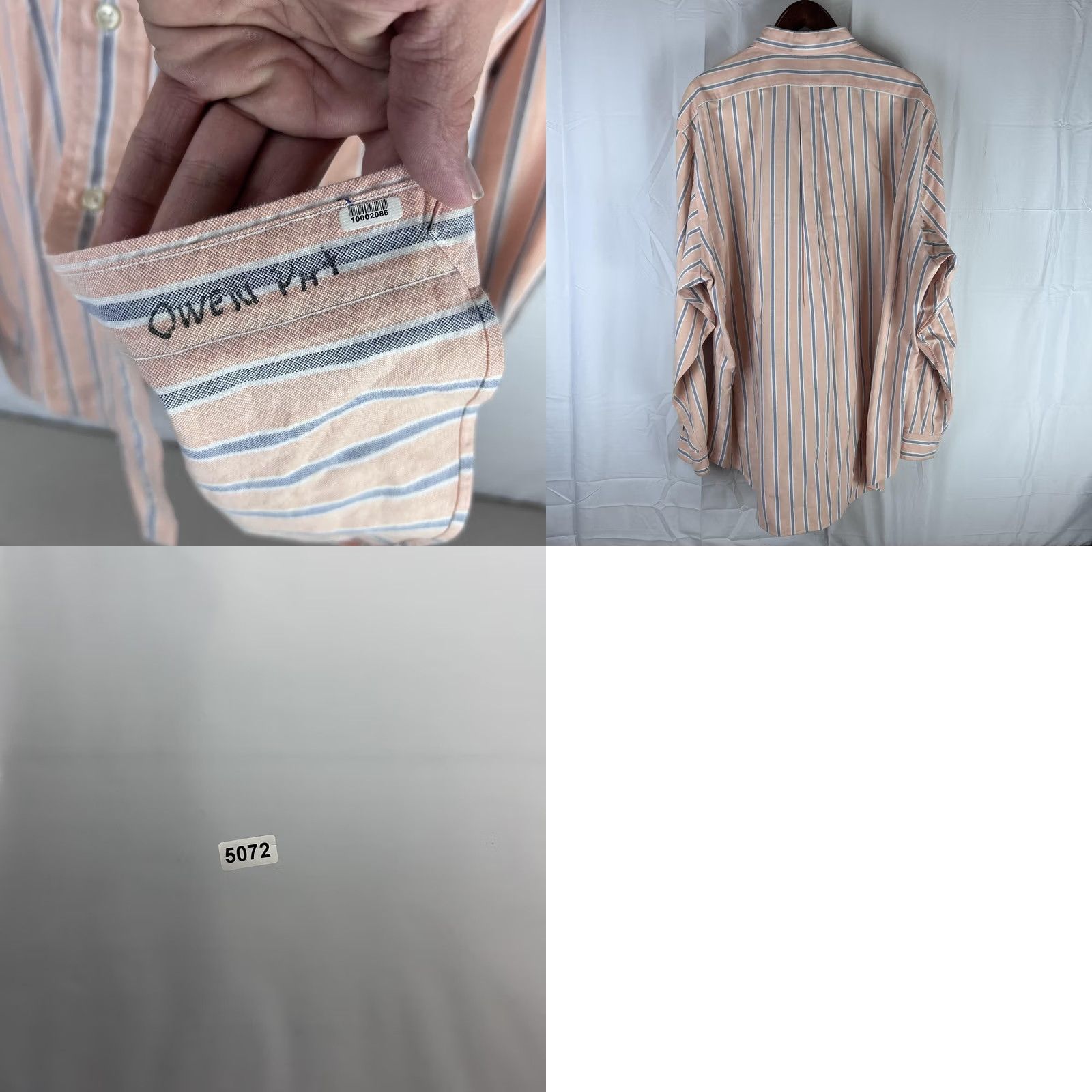 Ralph Lauren Ralph Lauren Shirt Mens 2XL Pink Blue Stripe Yarmouth Oxford Button-Down Size US XXL / EU 58 / 5 - 8 Thumbnail