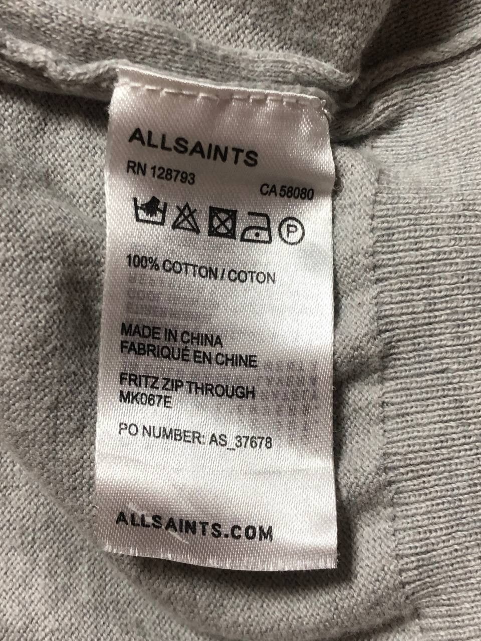 Allsaints Allsaints Zip SWEATSHIRT KNIT Size US L / EU 52-54 / 3 - 4 Thumbnail