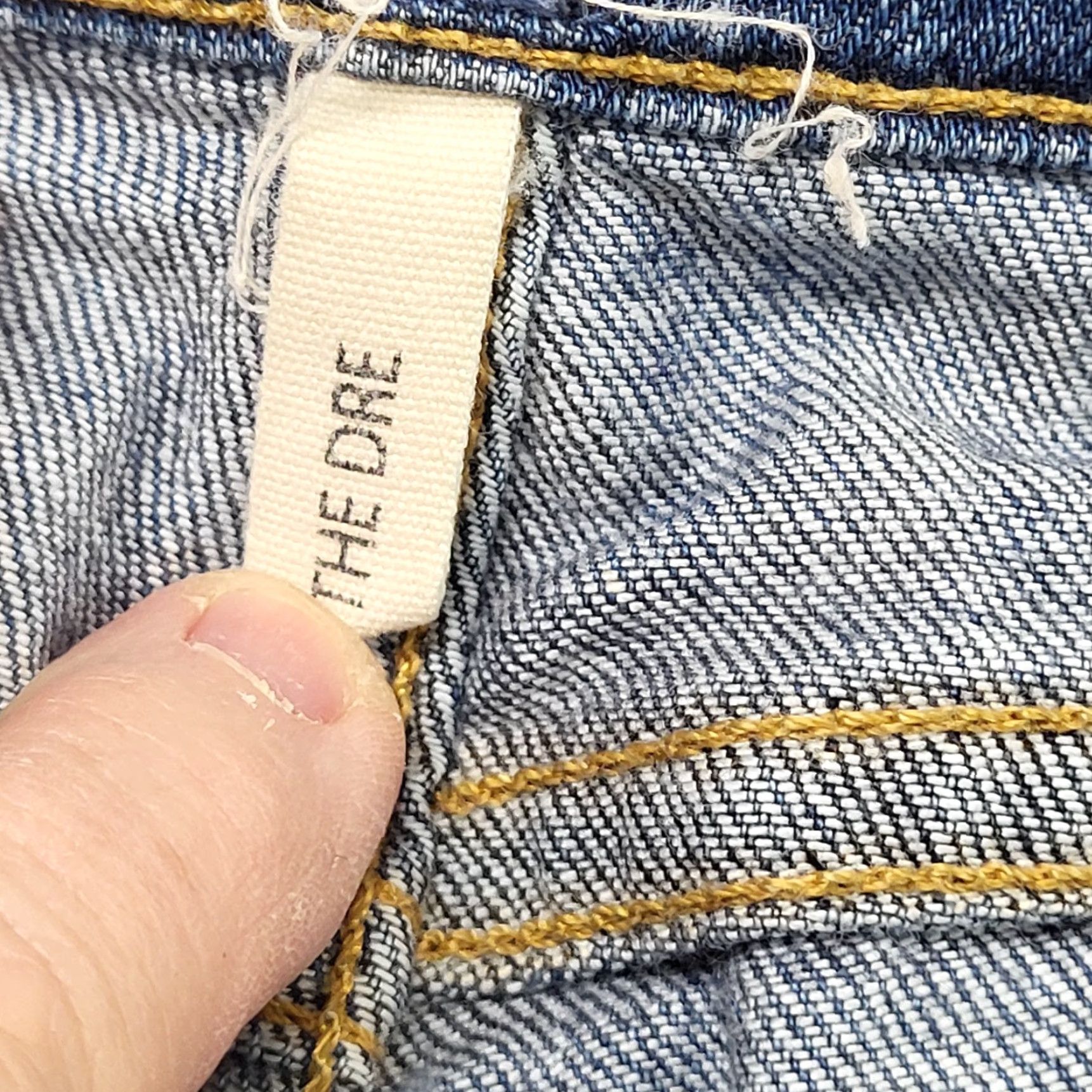 Rag & Bone Rag And Bone Dre Jeans Women's 24 Blue Denim Distressed Skinny Whiskered Jeans Womens Slim Blue Denim Distressed 5-Pocket Rag & Bone The Dre Size 42" / US 20 - 5 Thumbnail
