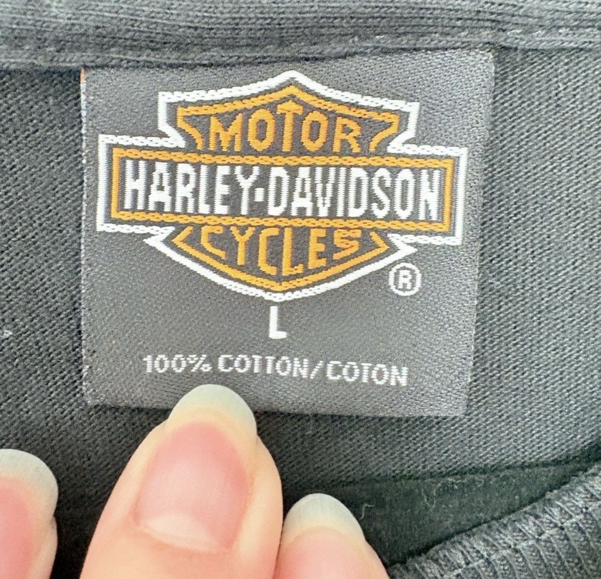 Harley Davidson Harley-Davidson Motorcycles Black Short Sleeve T-Shirt L Size US L / EU 52-54 / 3 - 3 Thumbnail