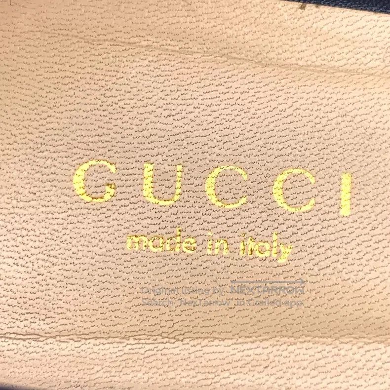 Gucci Gucci Red bee pearl buckle decoration casual flat shoes Size US 5 / IT 35 - 8 Thumbnail