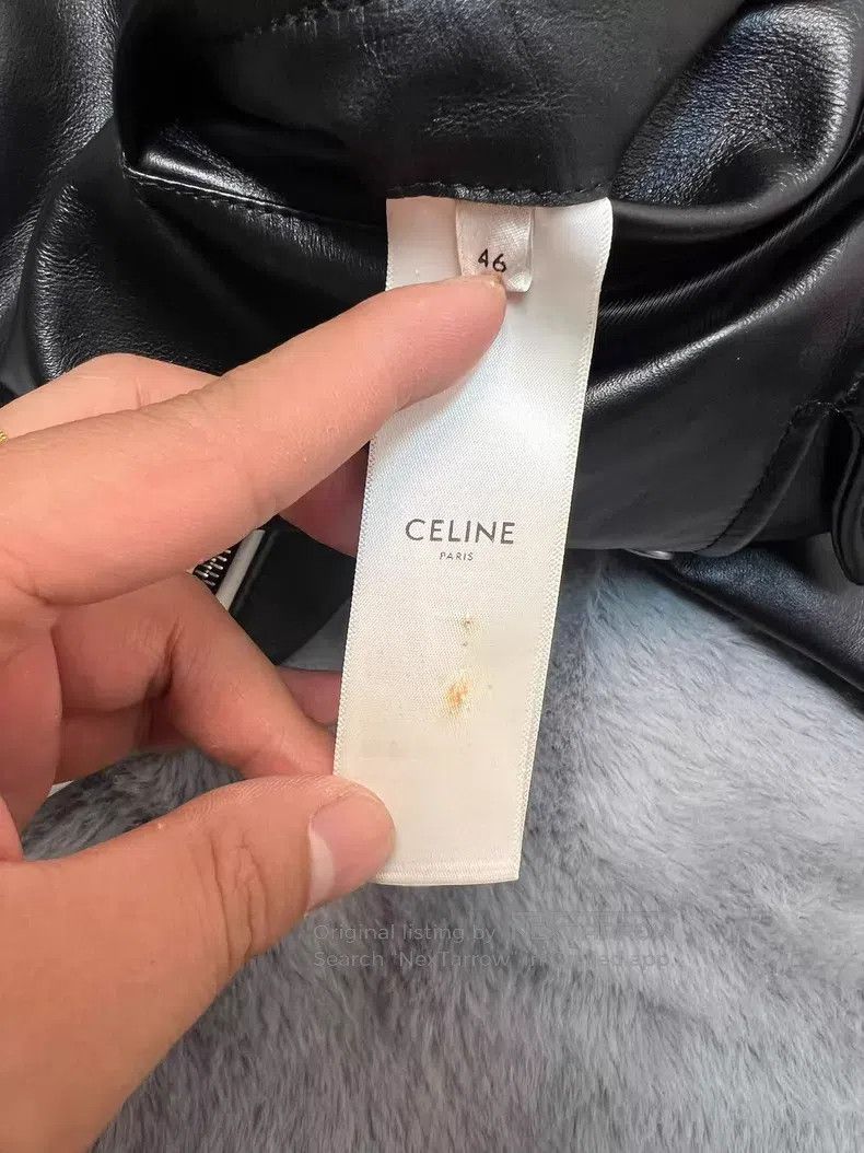 Celine CELINE Black and White Patchwork Leather Multi-Zip Motorcy Size US S / EU 44-46 / 1 - 8 Thumbnail