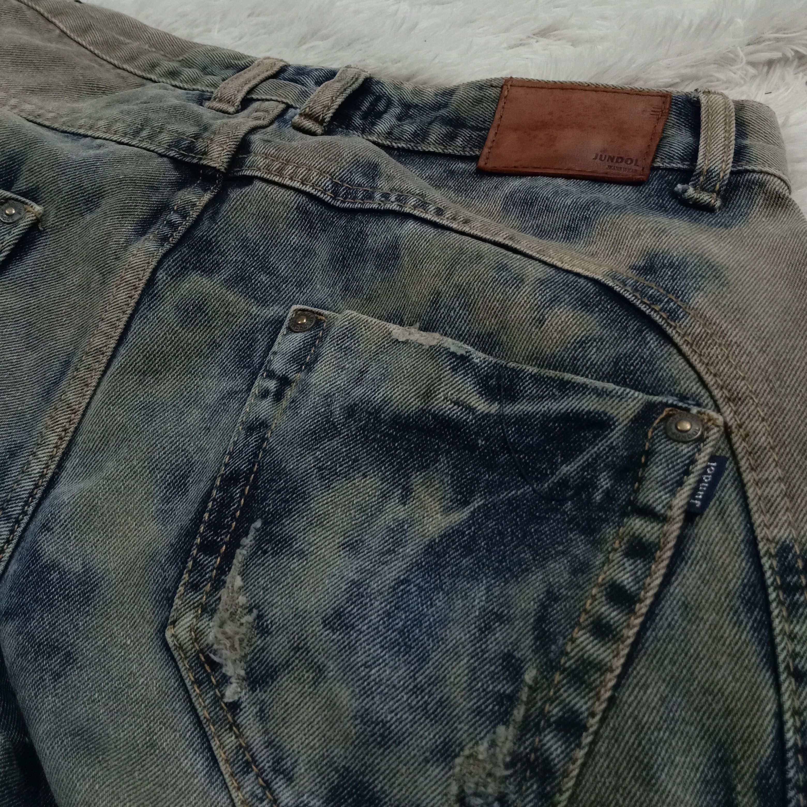 Tornado Mart 🇯🇵 Japanese Dirty Rusty Seditionaries Homeless Denim Size US 32 / EU 48 - 7 Thumbnail