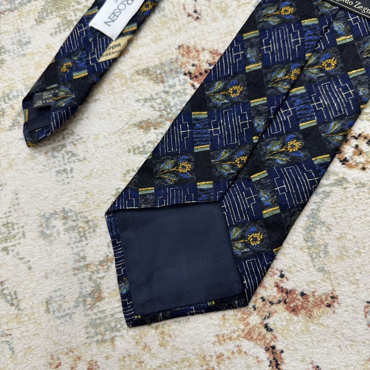 Ermenegildo Zegna Vintage Ermenegildo Zegna Tie Silk Y2K 90s USA Size ONE SIZE - 6 Thumbnail