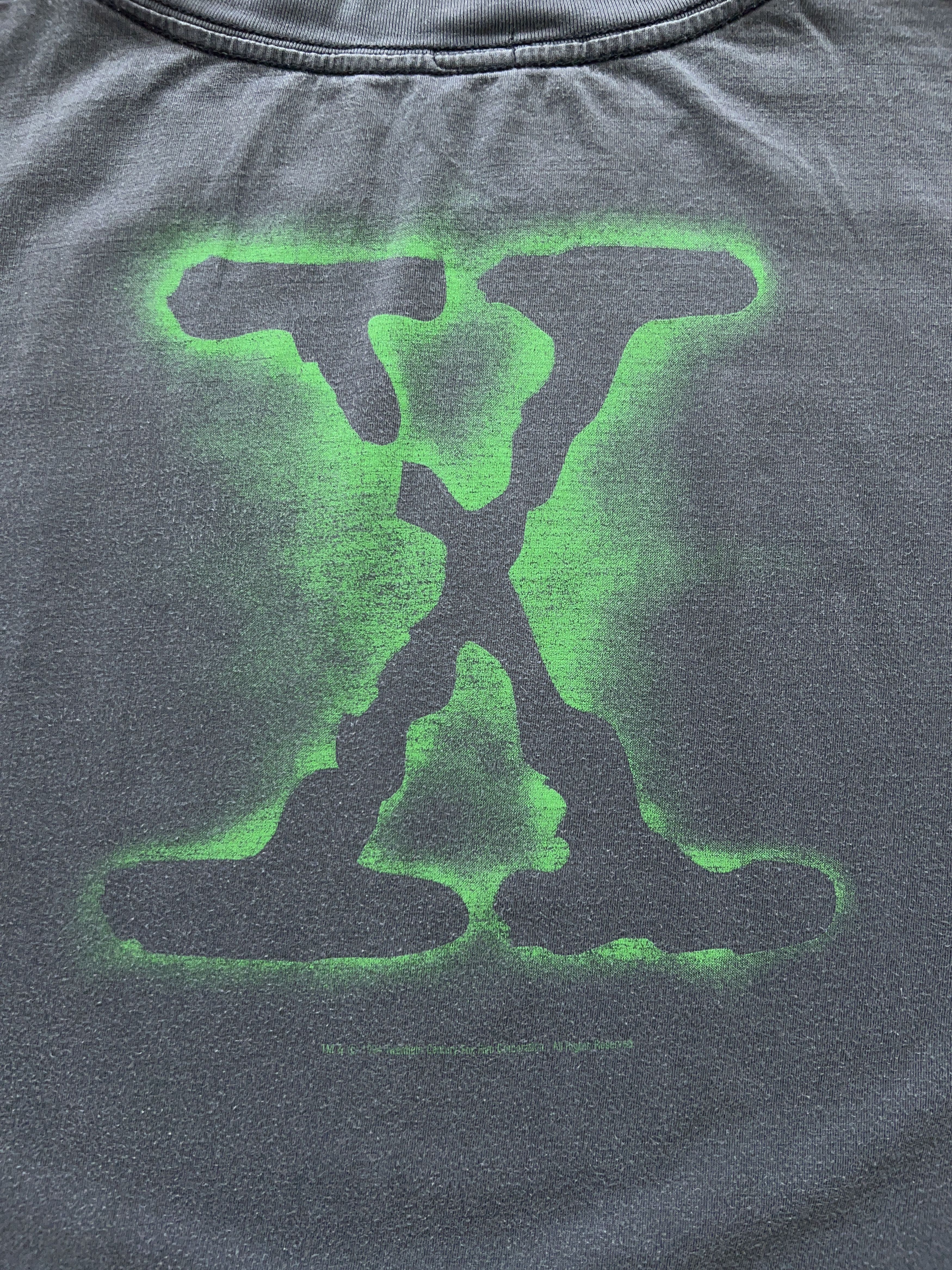 Vintage Mens 1994 The X Files Movie Film Big Logo T Shirt Tee Size US XL / EU 56 / 4 - 2 Thumbnail