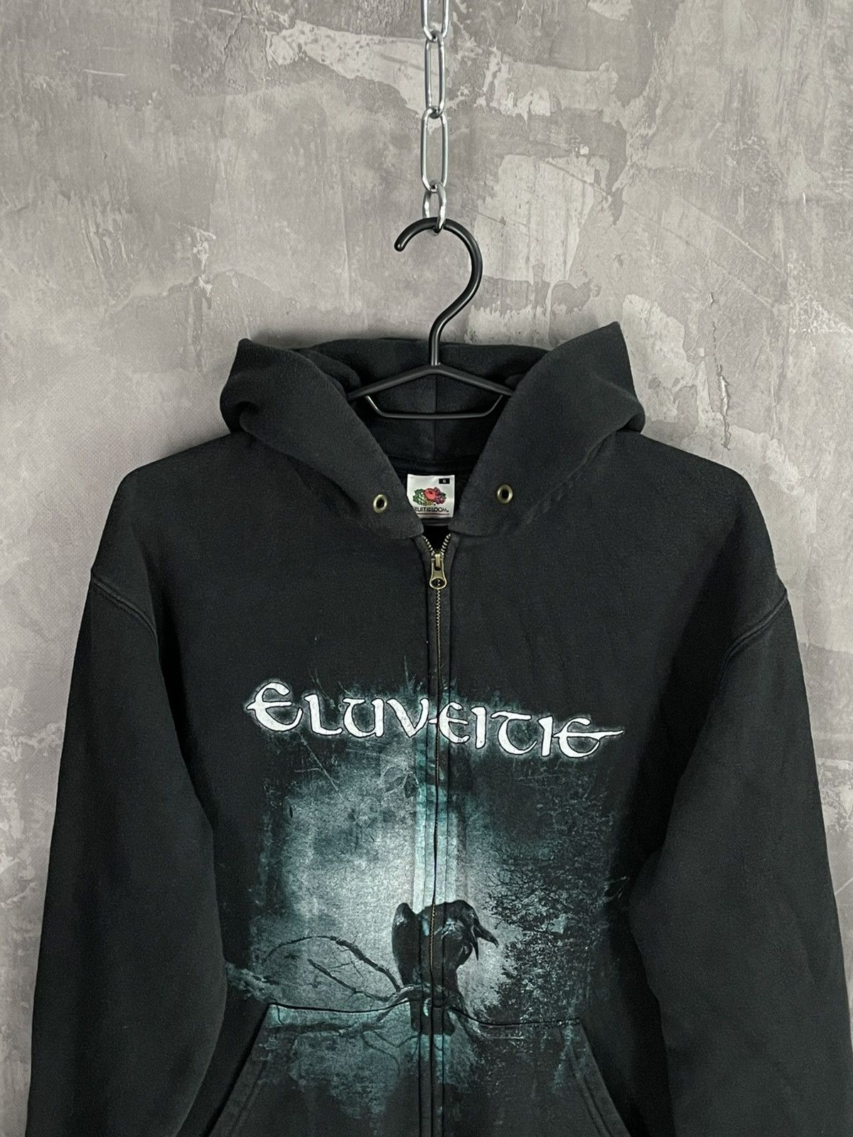Band Tees × Vintage Vintage Eluveitie Black Metal Graphic Zip Hoodie Grunge Vibe Size US S / EU 44-46 / 1 - 3 Thumbnail