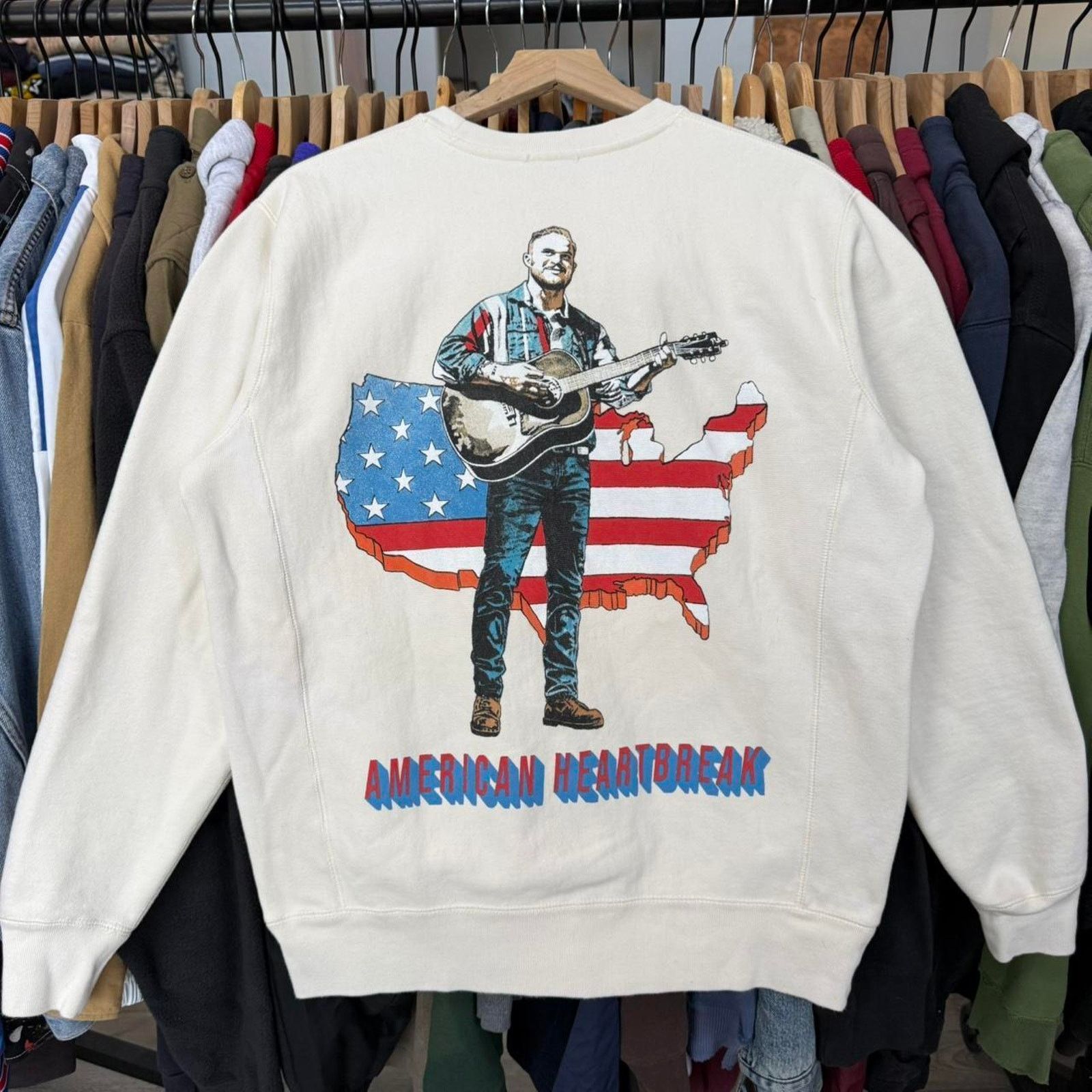 Other Zach Bryan American Heartbreak Reverse Weave Sweatshirt Size US M / EU 48-50 / 2 - 1 Thumbnail