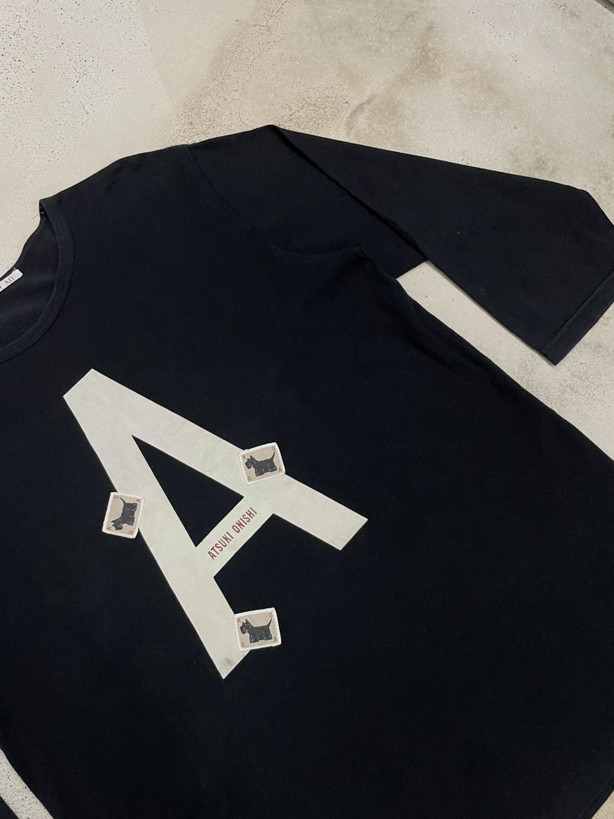Japanese Brand Atsuki Onishi AO Spellout Puppy Graphic 3Q Sleeve Size US L / EU 52-54 / 3 - 6 Thumbnail