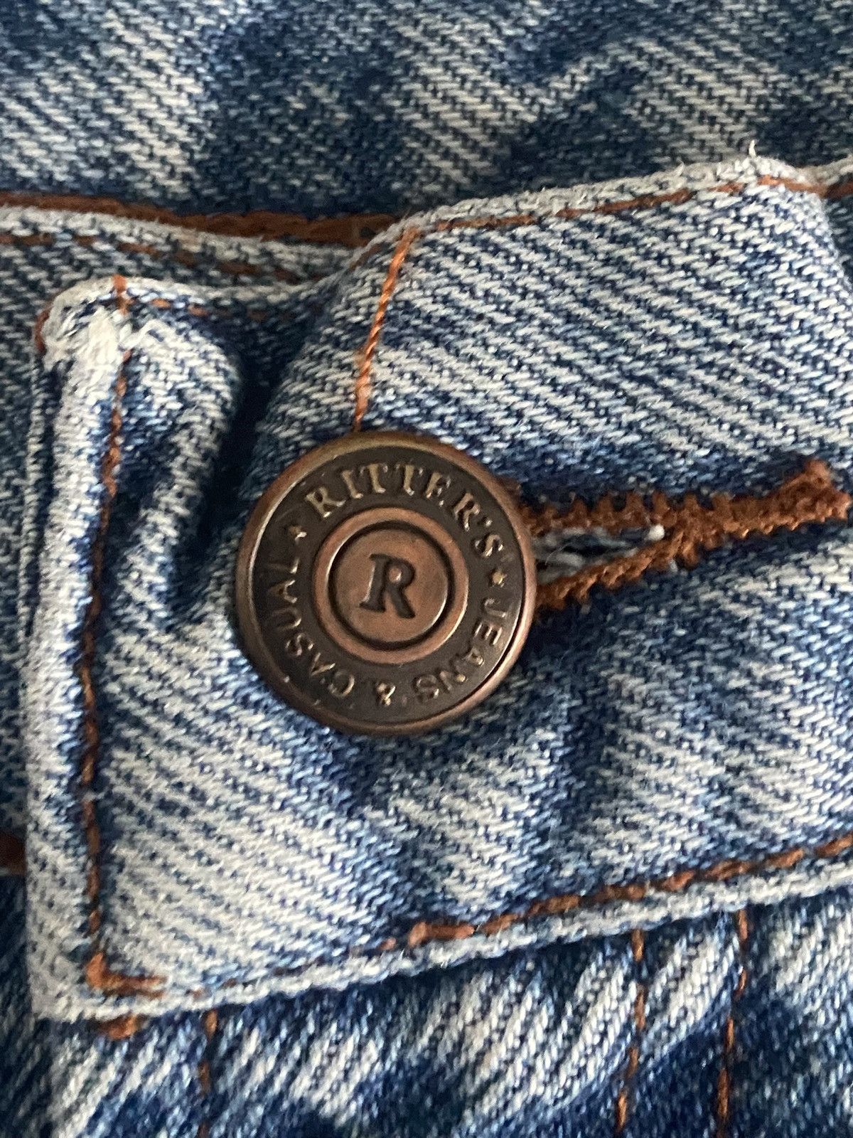 Other Vintage Ritter’s Blue Jeans Made in Italy Heavyweight Denim Size 30" / US 8 / IT 44 - 7 Thumbnail