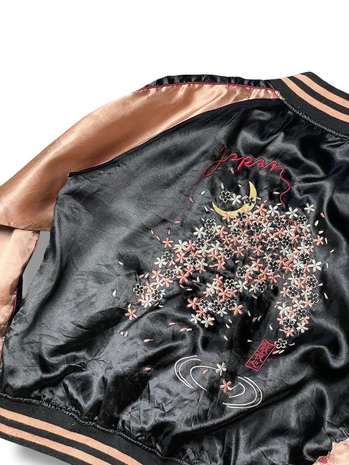 Japanese Brand × Vintage Vintage Japanese Sakura Embroidered Sukajan (105) Size US L / EU 52-54 / 3 - 10 Thumbnail