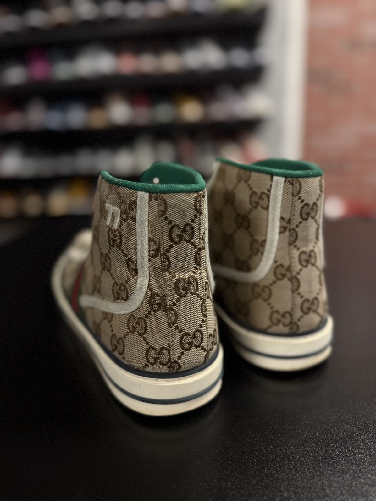 Gucci Gucci High Top 77 Tennis Sneakers Size 7.5G/8M Size US 8 / EU 41 - 10 Thumbnail