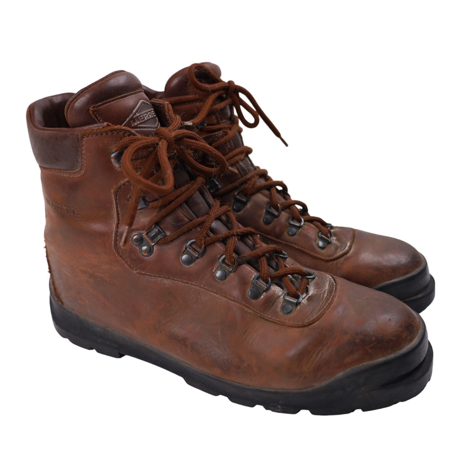 Merrell × Vintage Vintage Merrell Italian Made Leather Mountaineering Boots Size US 11 / EU 44 - 2 Thumbnail