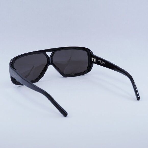 Saint Laurent Paris Saint Laurent SL569Y 001 Sunglasses Black Aviator Frame Size ONE SIZE - 11 Thumbnail