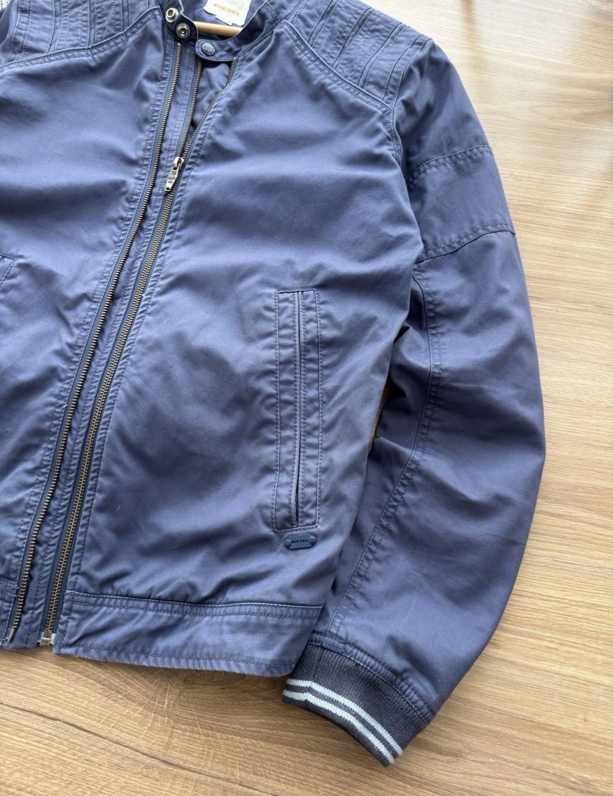 Diesel DIESEL VINTAGE BIKER STYLE Y2K RETRO 90s BLUE COTTON JACKET Size US M / EU 48-50 / 2 - 5 Thumbnail