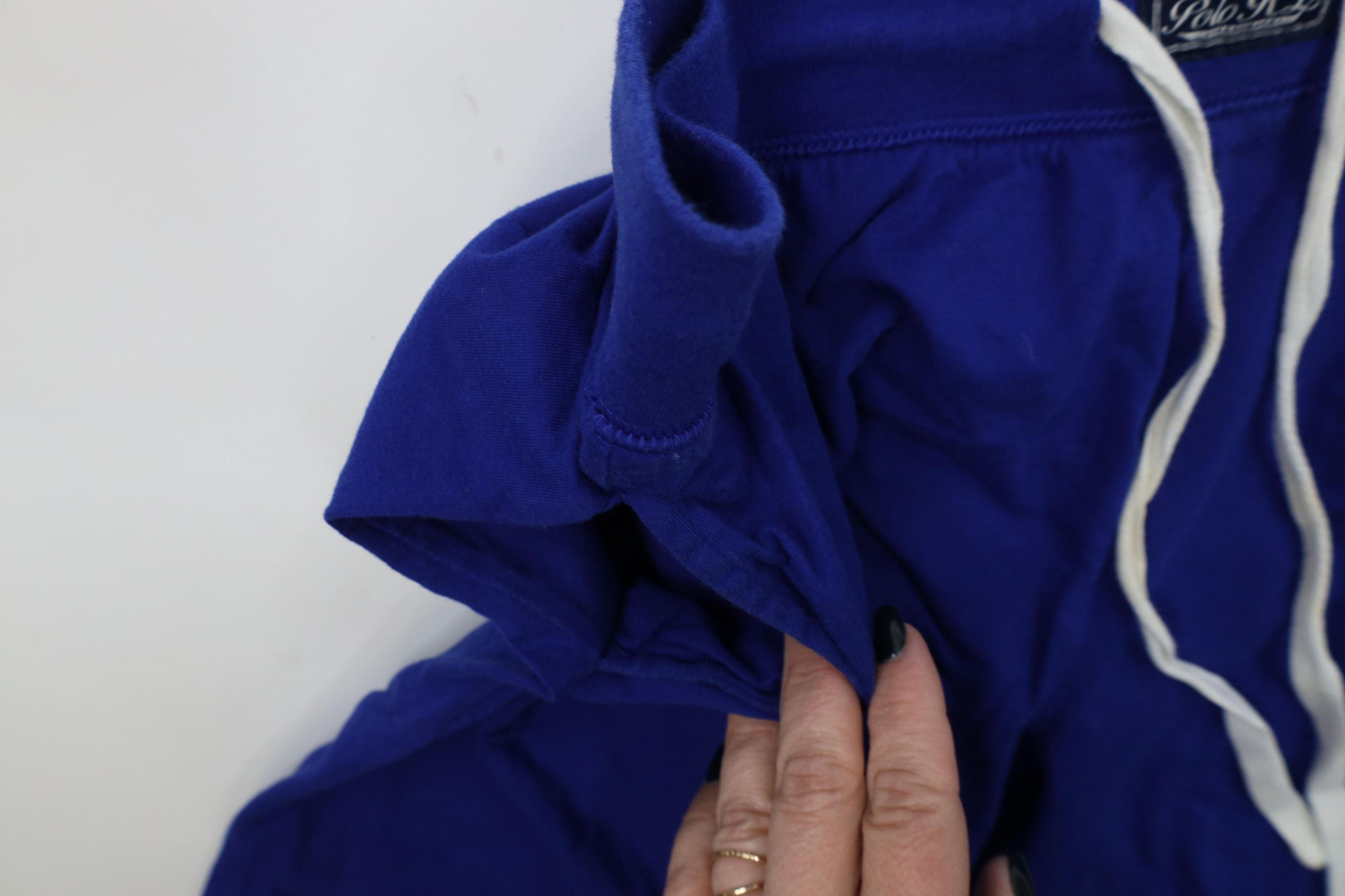 Polo Ralph Lauren Vintage Y2K Ralph Lauren Spell Above Knee Sleep Shorts Blue Size US 34 / EU 50 - 7 Thumbnail