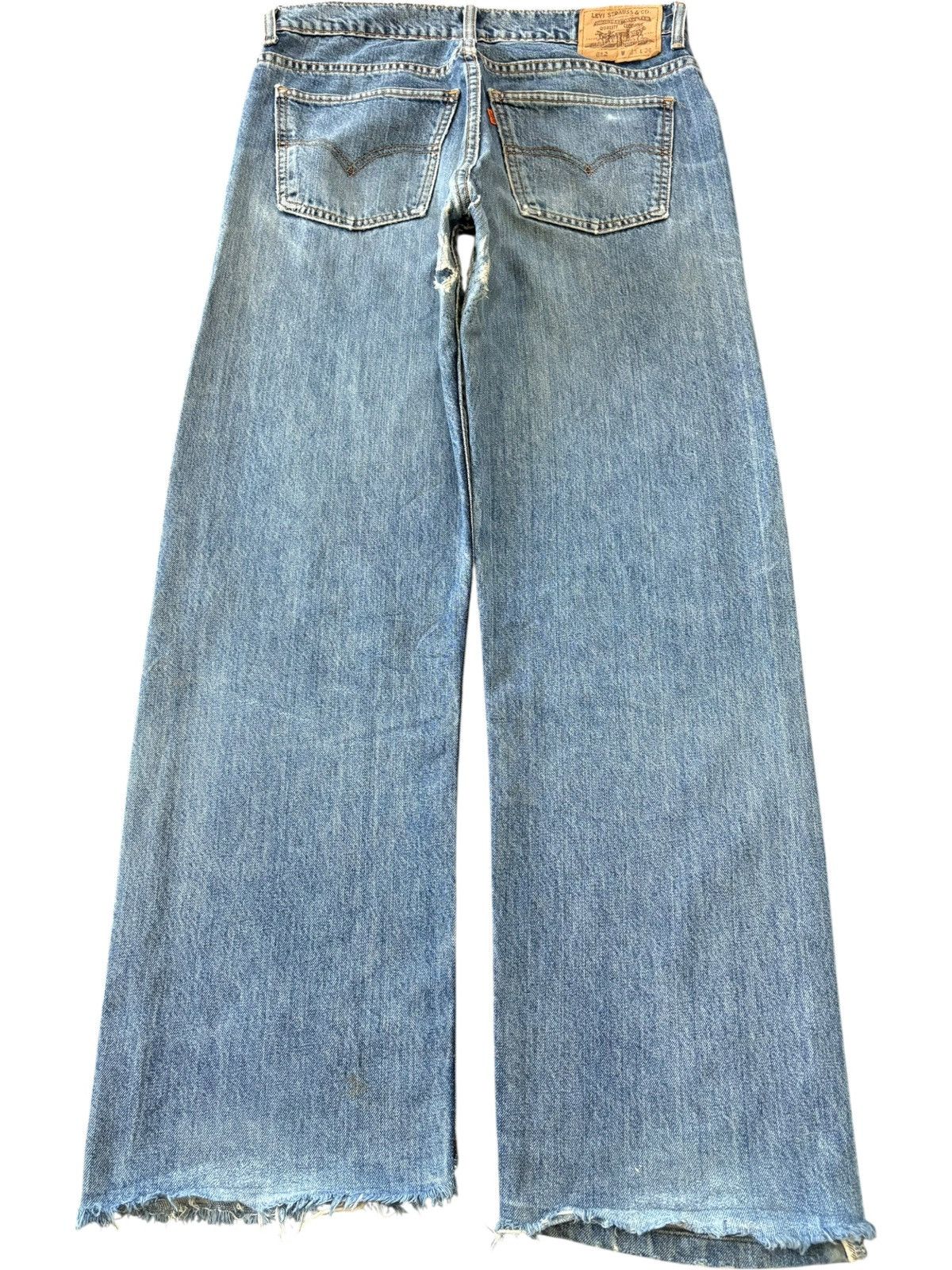 Levi's Vintage 90s Levis 612 Orange Tab Distress Baggy Jeans Size US 32 / EU 48 - 2 Thumbnail