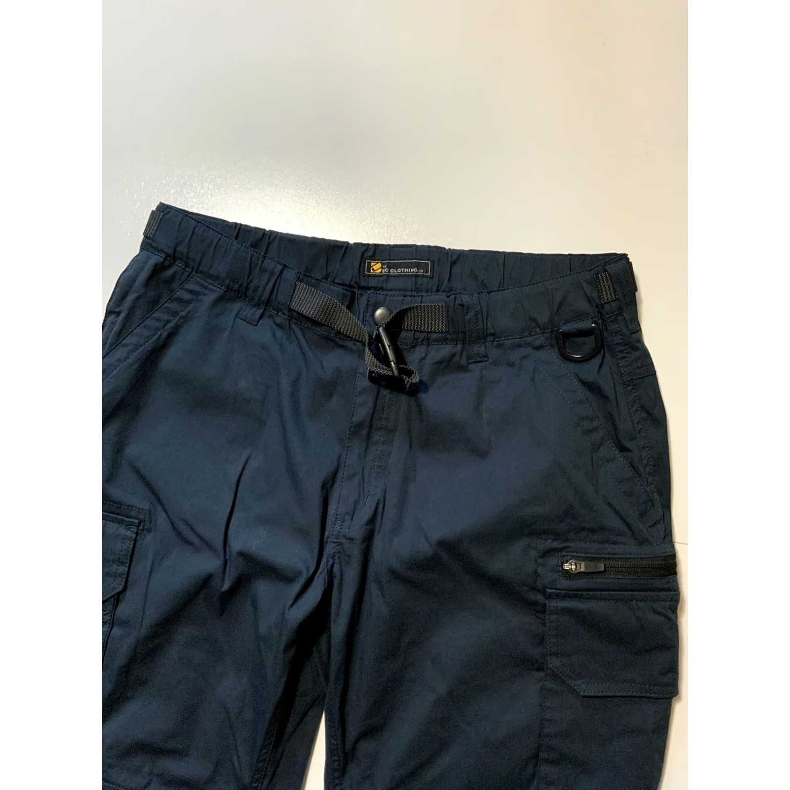 Vintage VINTAGE BC Clothing Cargo Utility Hiking Belted Navy Performance Shorts Sz.L Men Baggy Blue Outdoor 90s Size US 33 - 6 Thumbnail