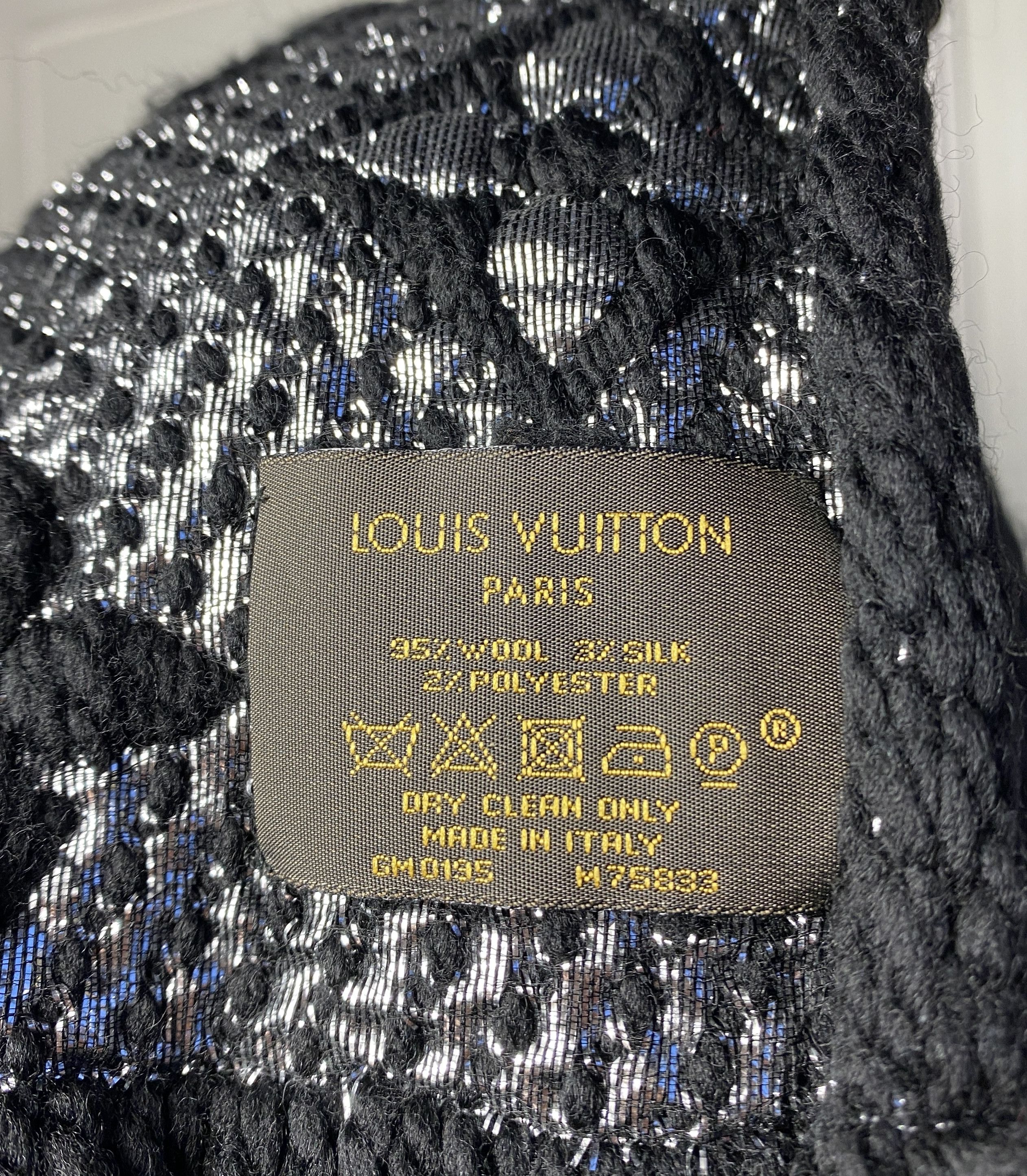 Louis Vuitton Louis Vuitton logomania wool scarf Size ONE SIZE - 6 Thumbnail