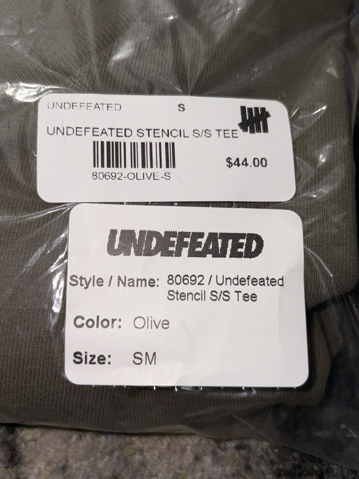 Undefeated Undefeated S/S Stencil Tee Olive Size US S / EU 44-46 / 1 - 4 Thumbnail