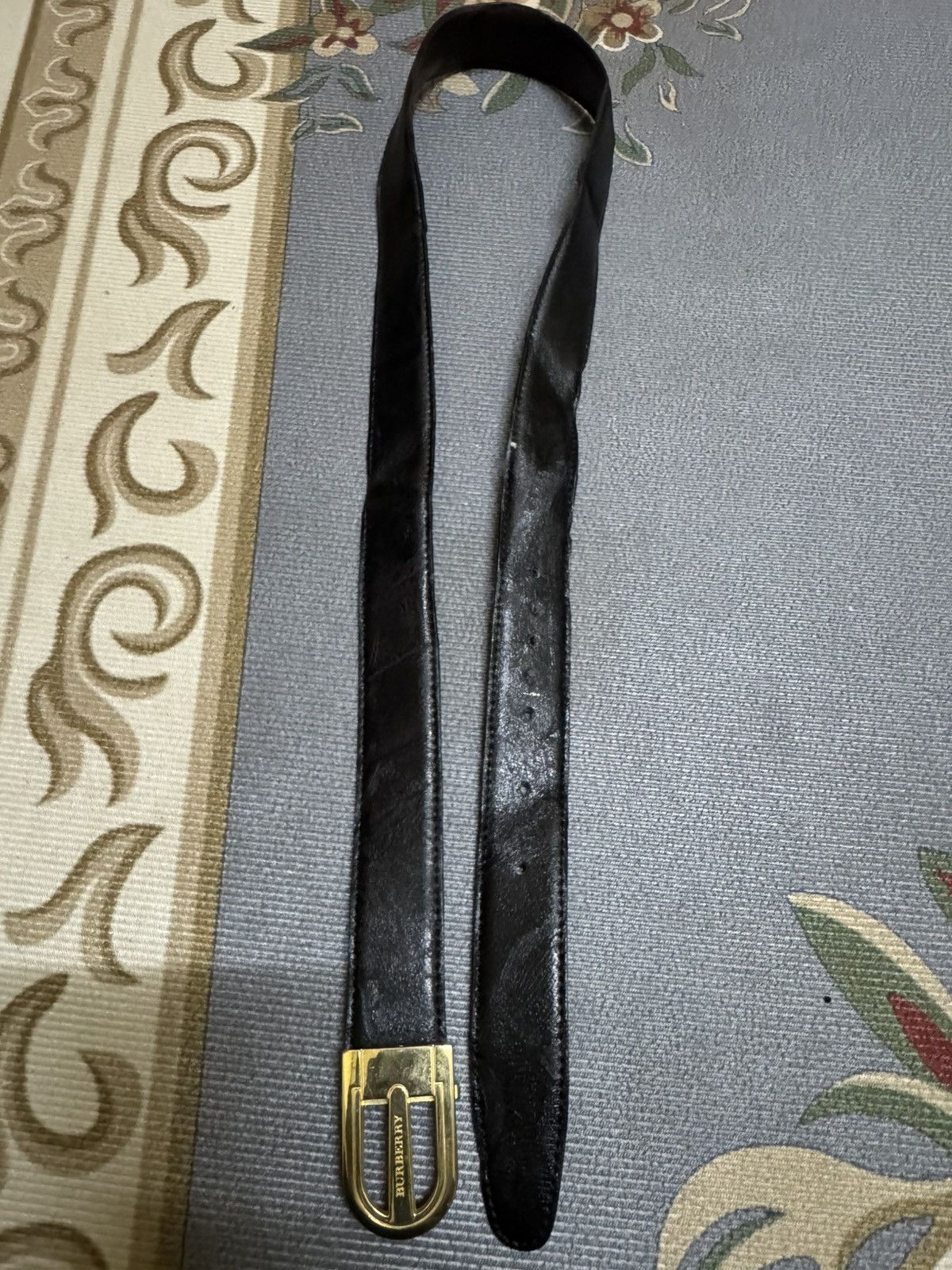 Burberry vintage Burberry leather belt Size ONE SIZE - 5 Thumbnail