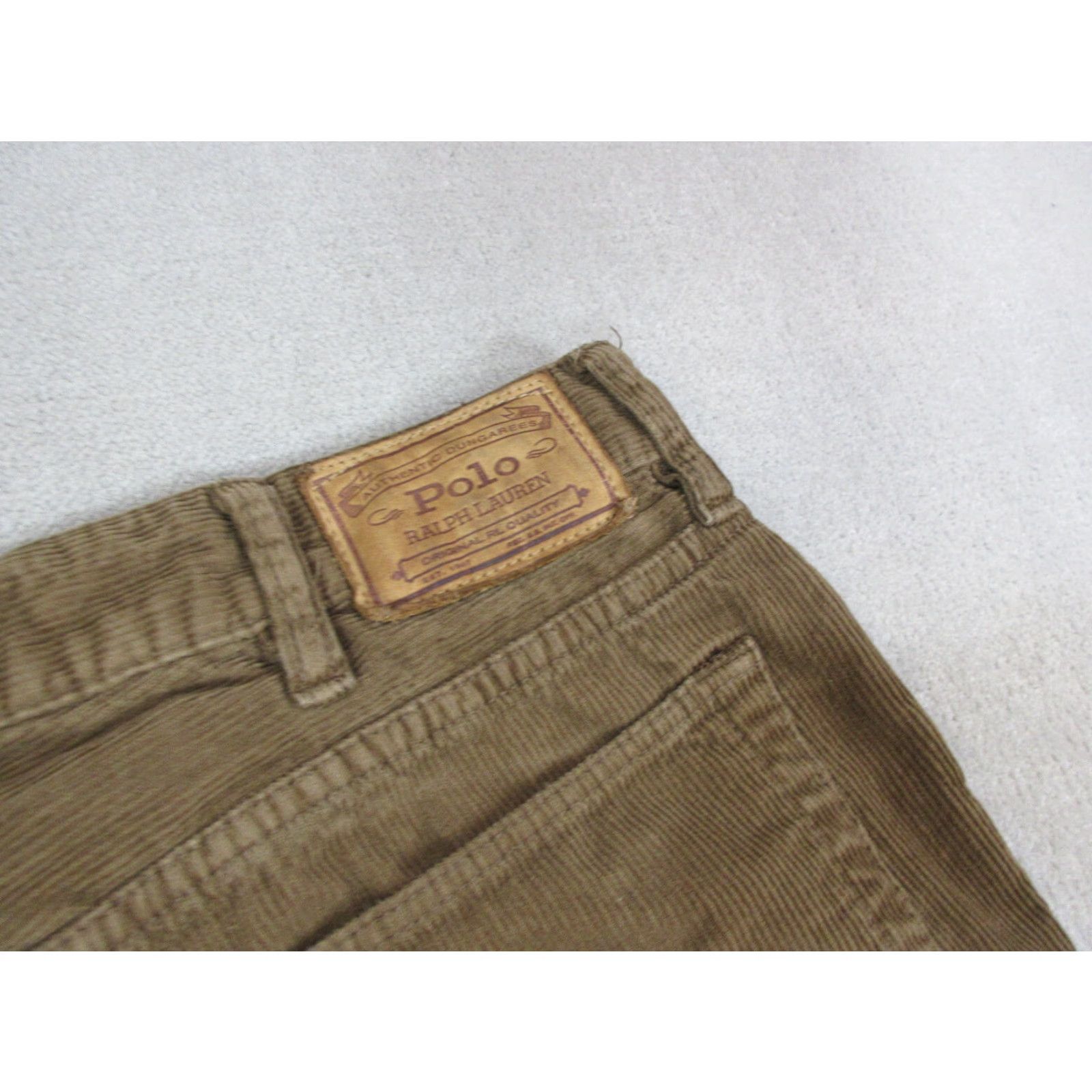 Polo Ralph Lauren Polo Ralph Lauren Pants Mens 36x32 Corduroy Brown Chinos Flat Front Trousers Square Logo Casual Autumn Winter Spring Summer Size US M / EU 48-50 / 2 - 3 Thumbnail