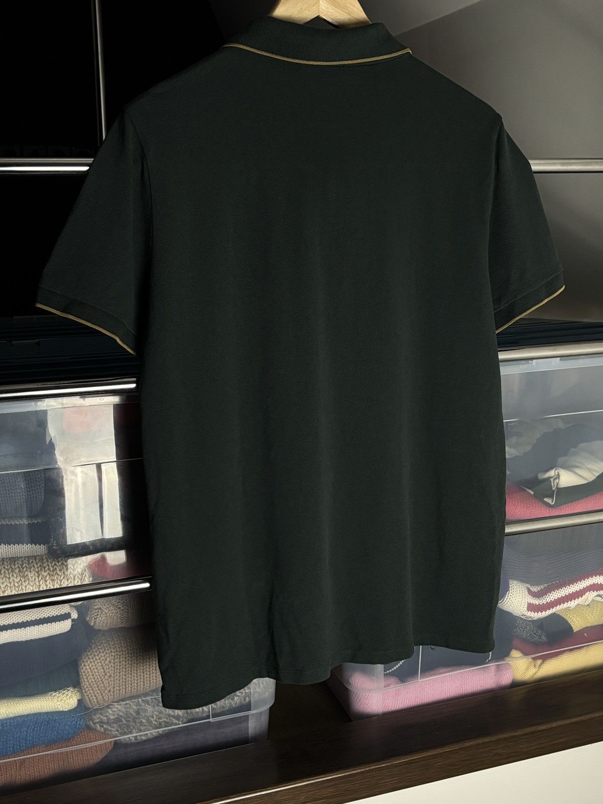 A.P.C. A.P.C. Dark Green Polo Shirt Size US L / EU 52-54 / 3 - 5 Thumbnail