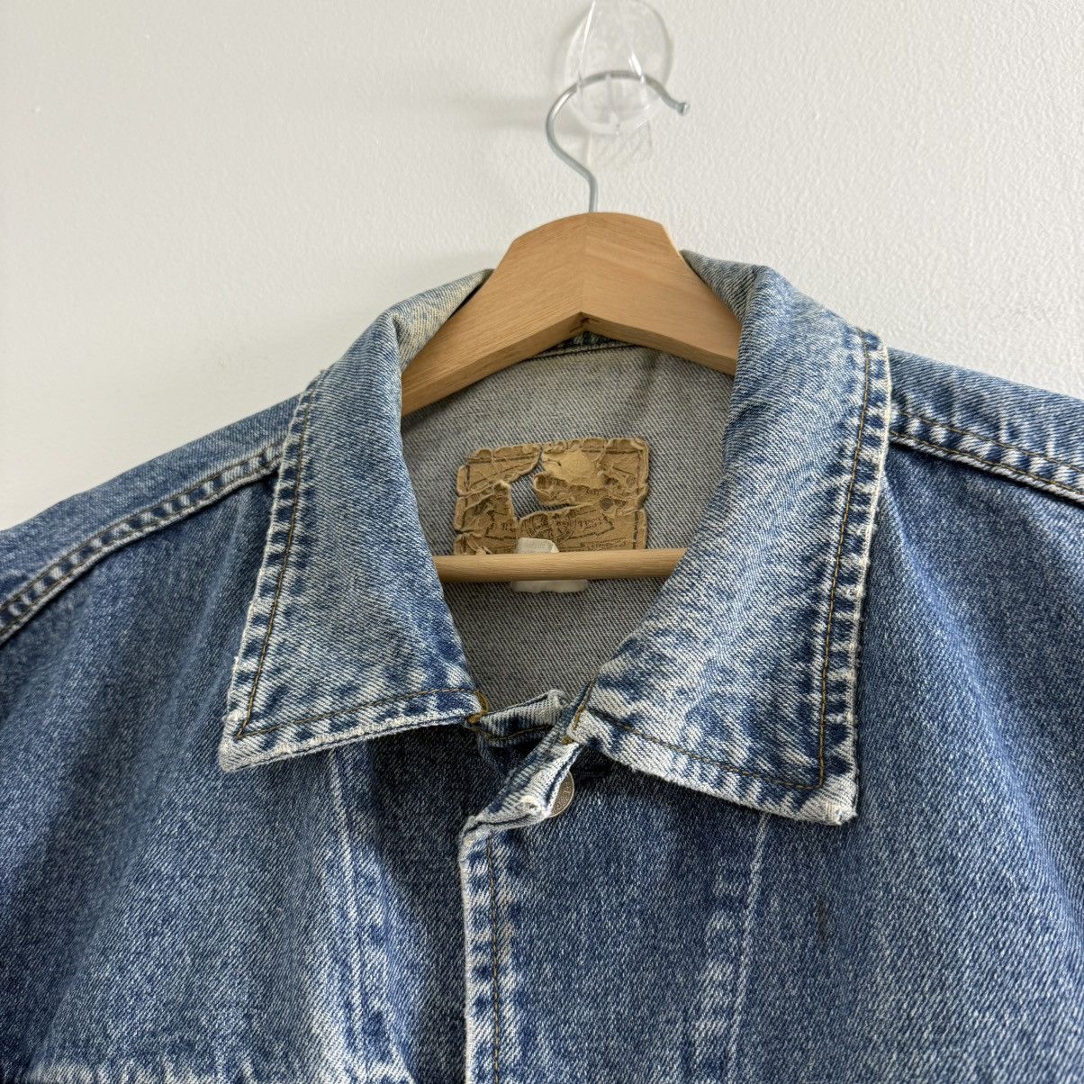 Gap Vintage GAP Denim Trucker Jacket Faded Patina Sz XL 90s Size US XL / EU 56 / 4 - 2 Thumbnail