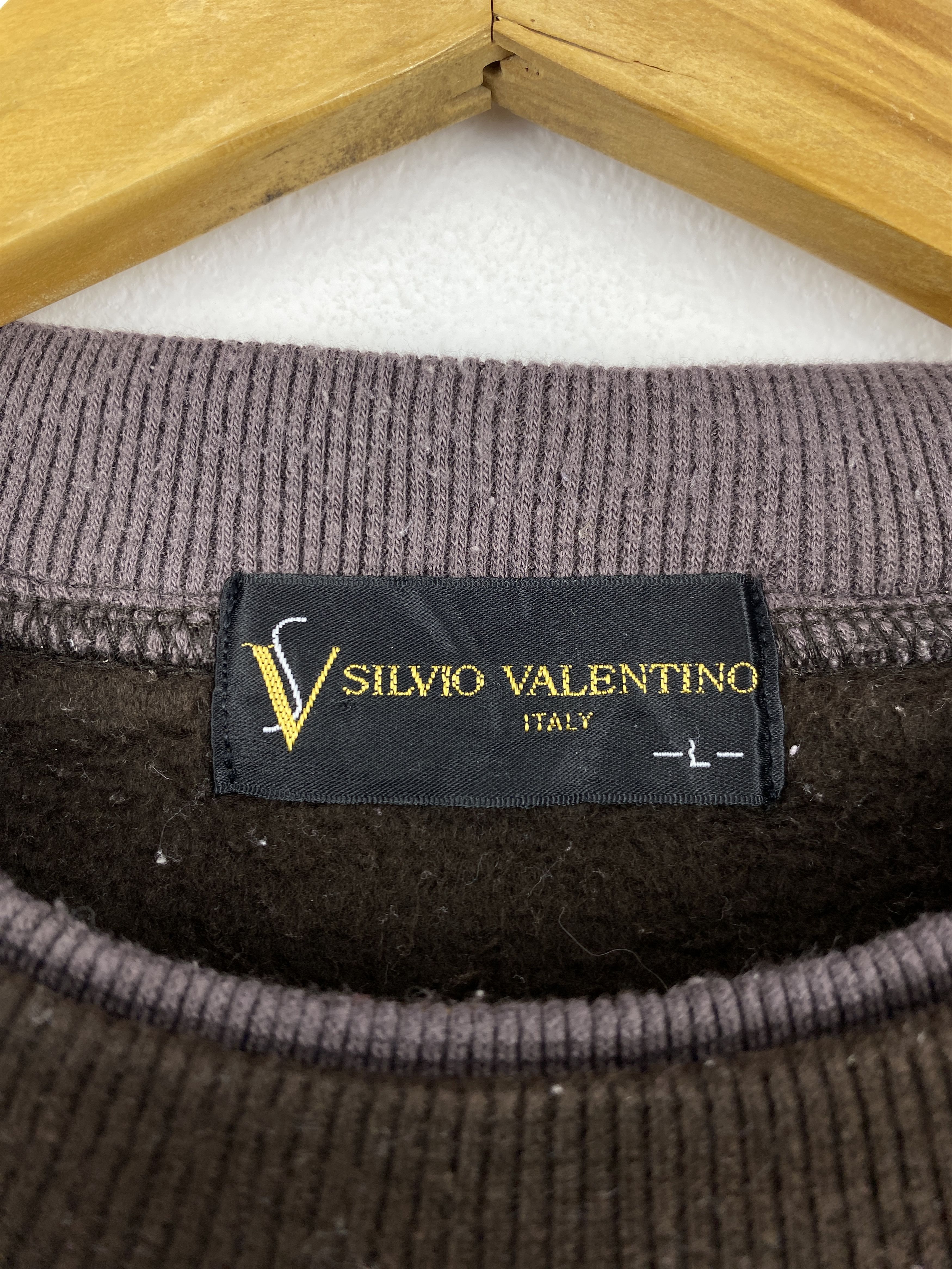Japanese Brand Vintage Silvio Valentino Spellout Logo Sweatshirt BP0051 Size US L / EU 52-54 / 3 - 5 Thumbnail