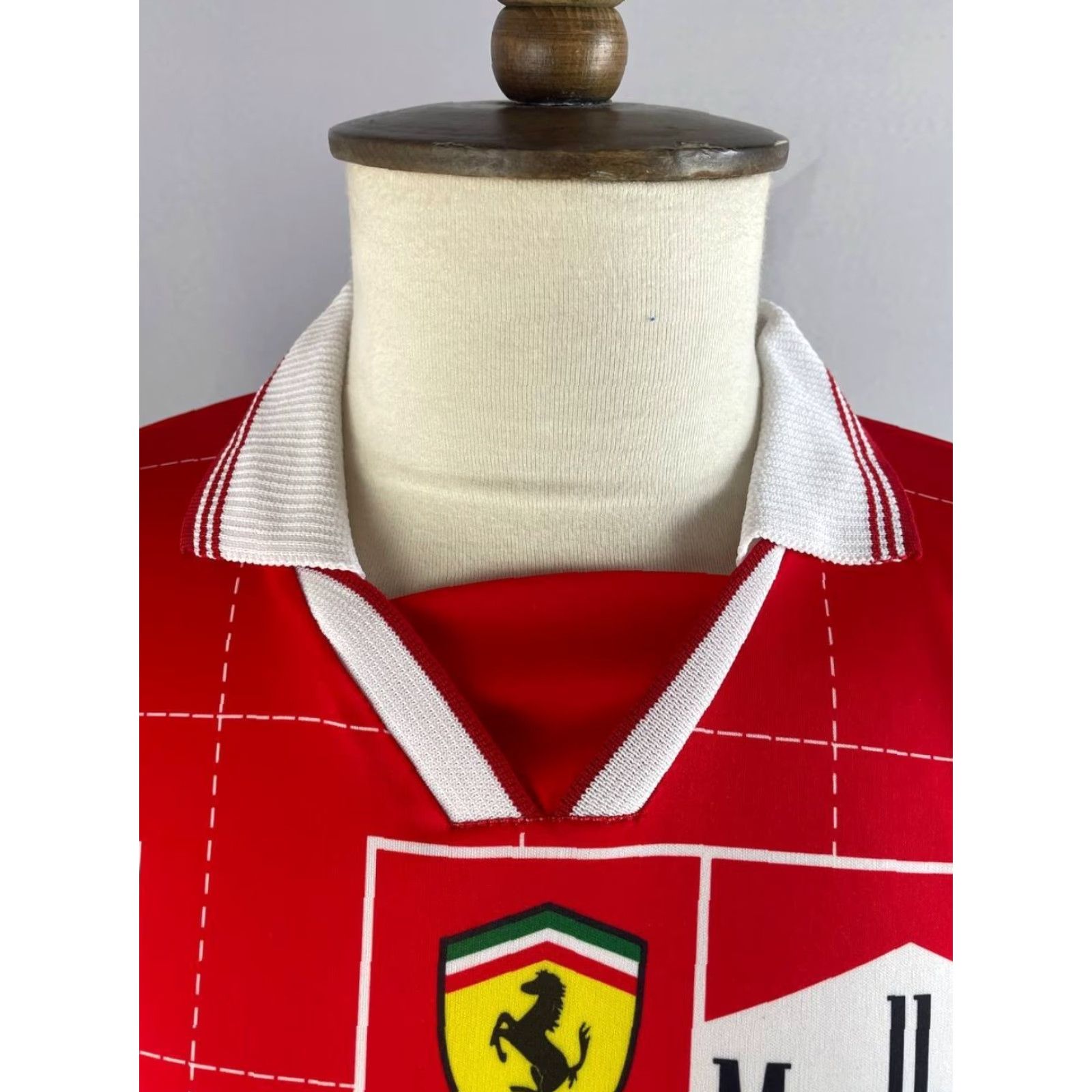 Ferrari Ferrari Polo Shirt Men L Red Polyester Shirt Polo Ferrari Brand Short Sleeve Casual Button Neck Collared Classic Pattern Solid Vintage No Size L / US 10 / IT 46 - 5 Thumbnail