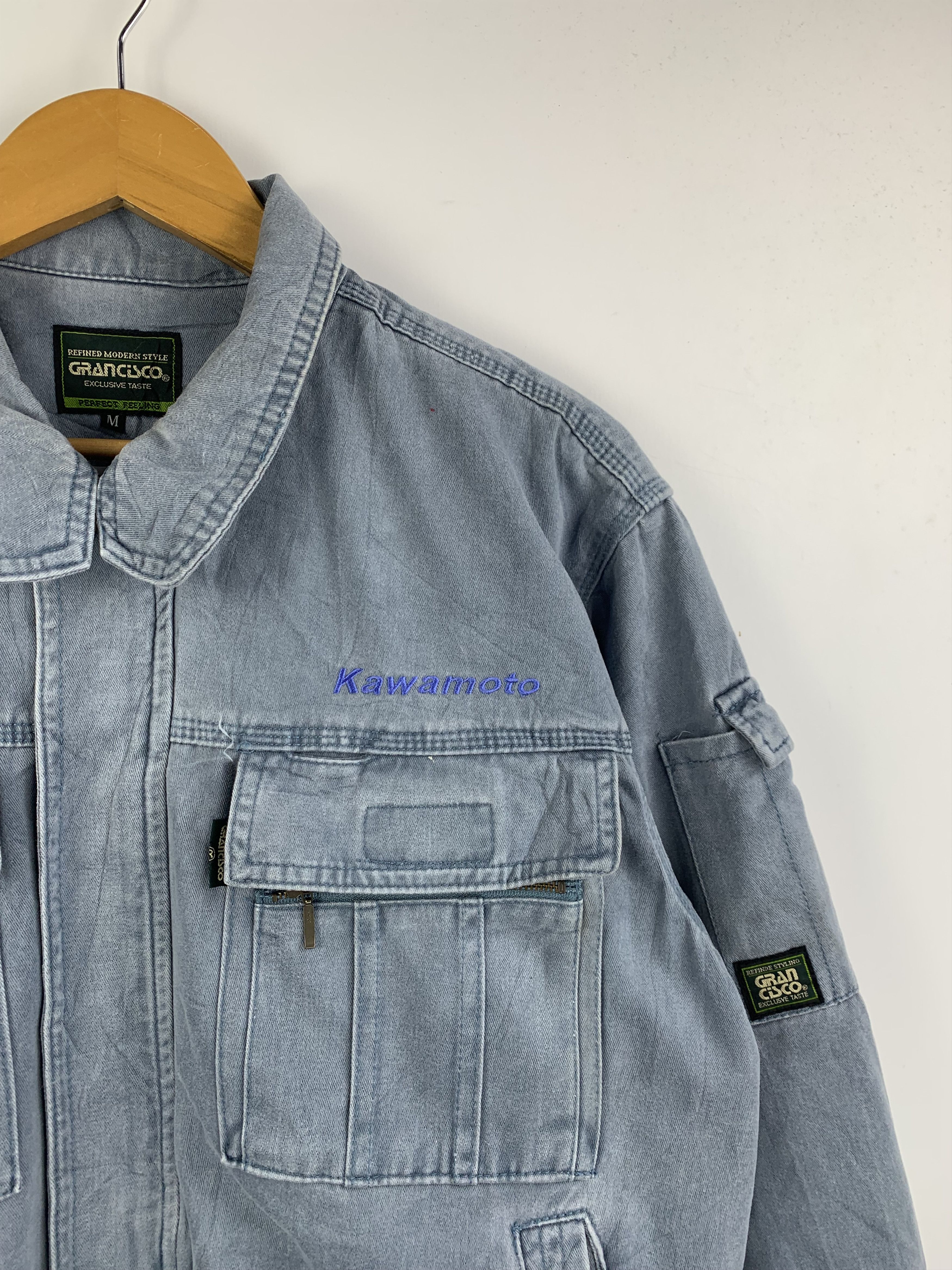 Japanese Brand Vintage Japanese Brand Worker Denim Jacket J1607 Size US M / EU 48-50 / 2 - 7 Thumbnail