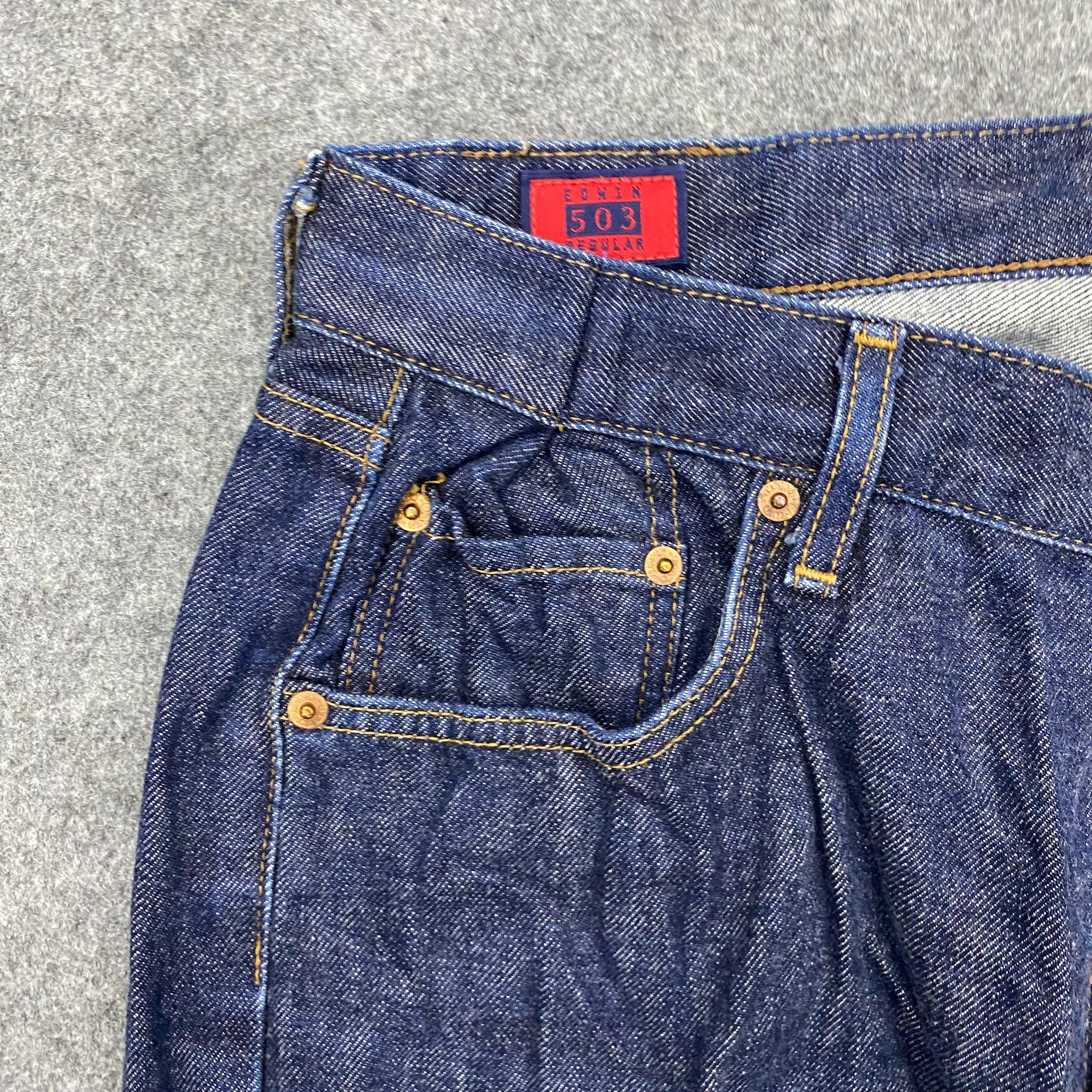 Edwin 💥Best Offer💥Vintage Edwin 503 Distressed Denim Size US 32 / EU 48 - 9 Thumbnail