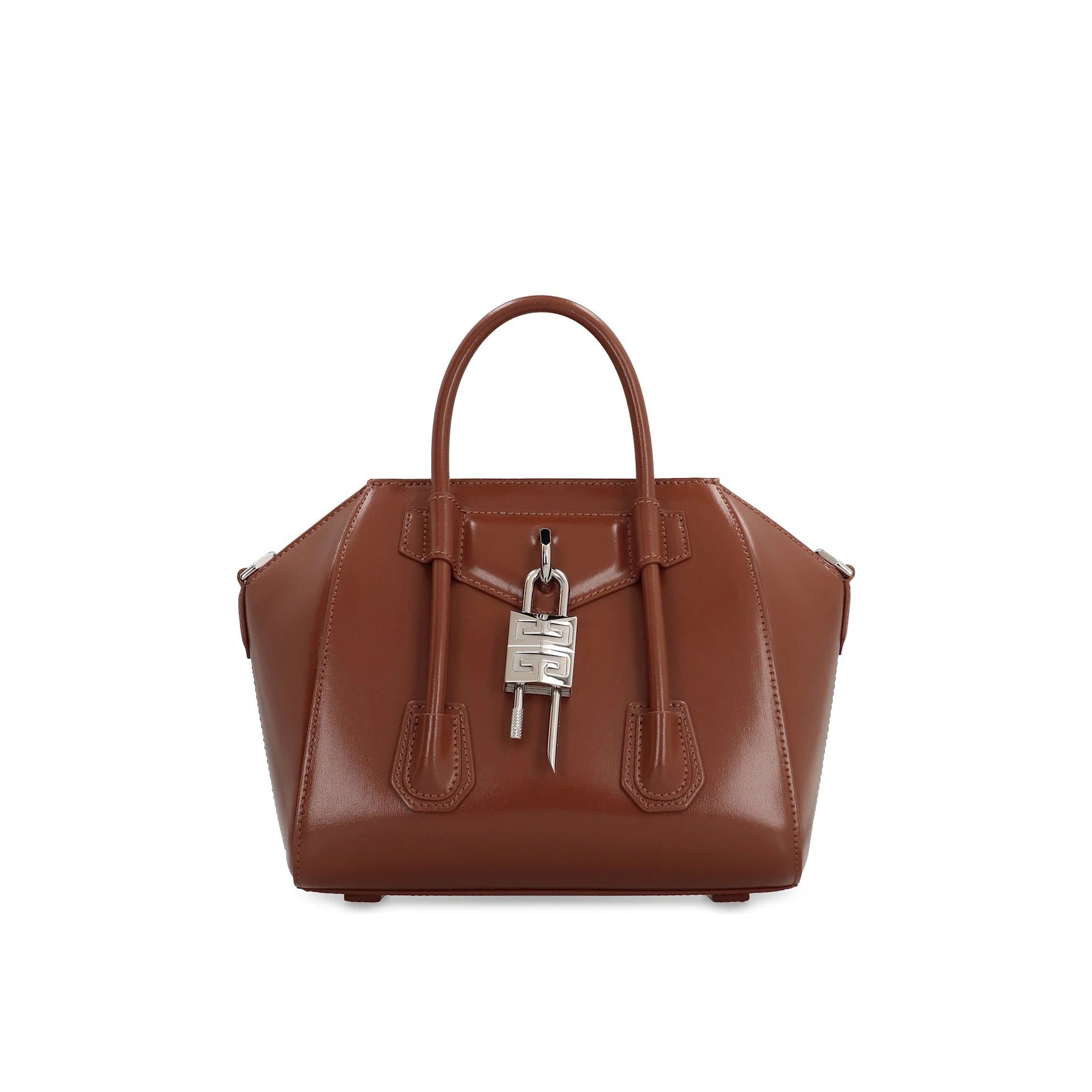 Givenchy Givenchy Antigona Lock Mini Leather Handbag Size ONE SIZE - 1 Thumbnail