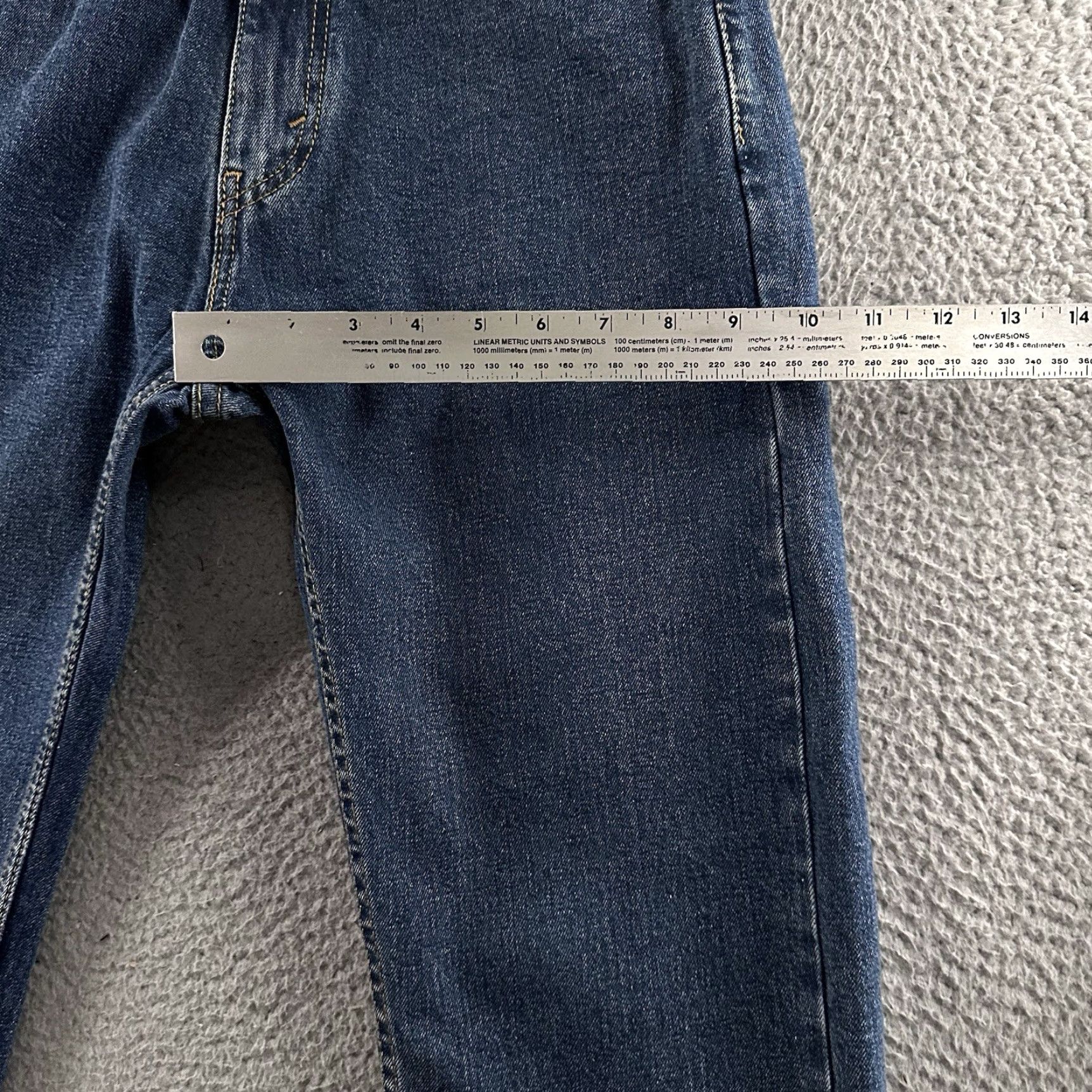Levi's Levi's 505 Jeans Mens Blue 30x32 Tapered Denim Stretch Cotton Blend Size US 30 / EU 46 - 7 Thumbnail