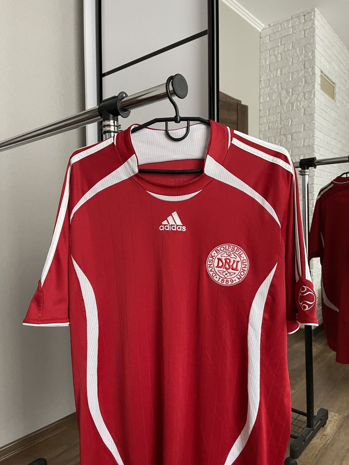 Adidas 2006/2008 Denmark Adidas Soccer Jersey Shirt Vintage Size US L / EU 52-54 / 3 - 5 Thumbnail