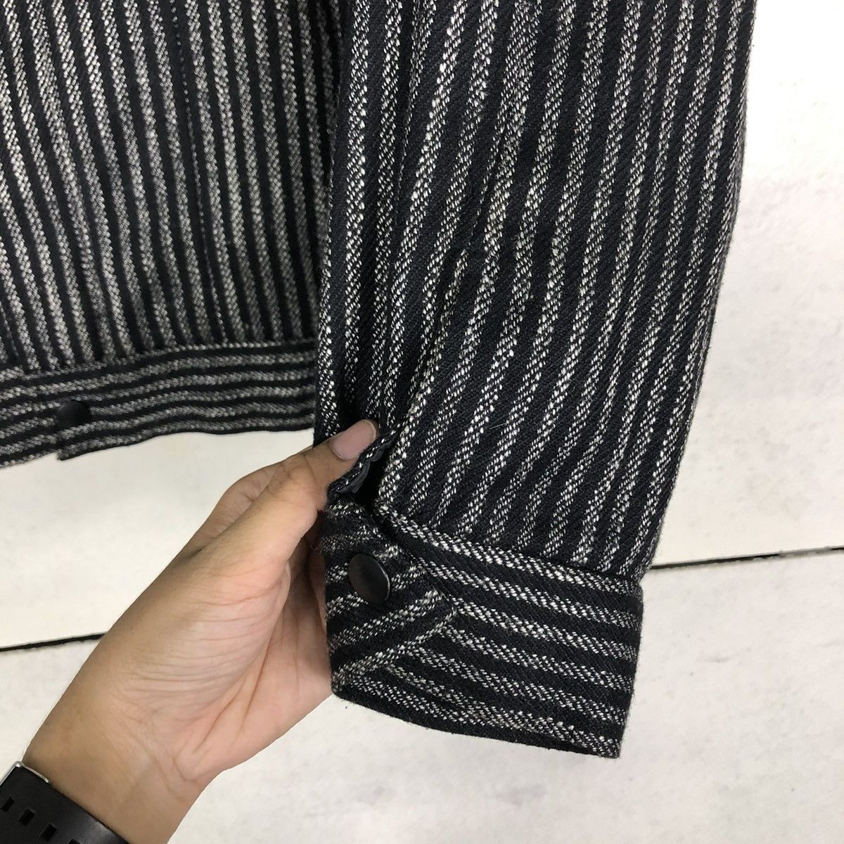 Japanese Brand 🔥VINTAGE HICKORY CHORE BOMBER JACKET BIG POCKET ISSEY MIYAKE Size US M / EU 48-50 / 2 - 15 Thumbnail