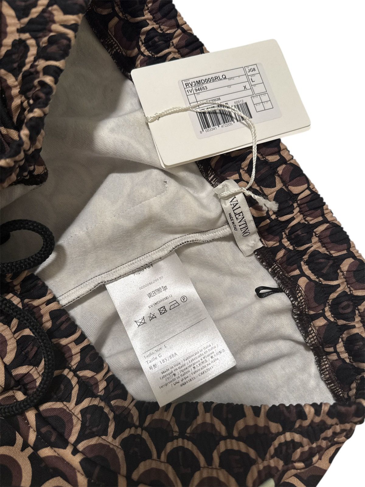 Valentino $1250 Men Valentino scallop Print pants size L Size US 34 / EU 50 - 4 Thumbnail