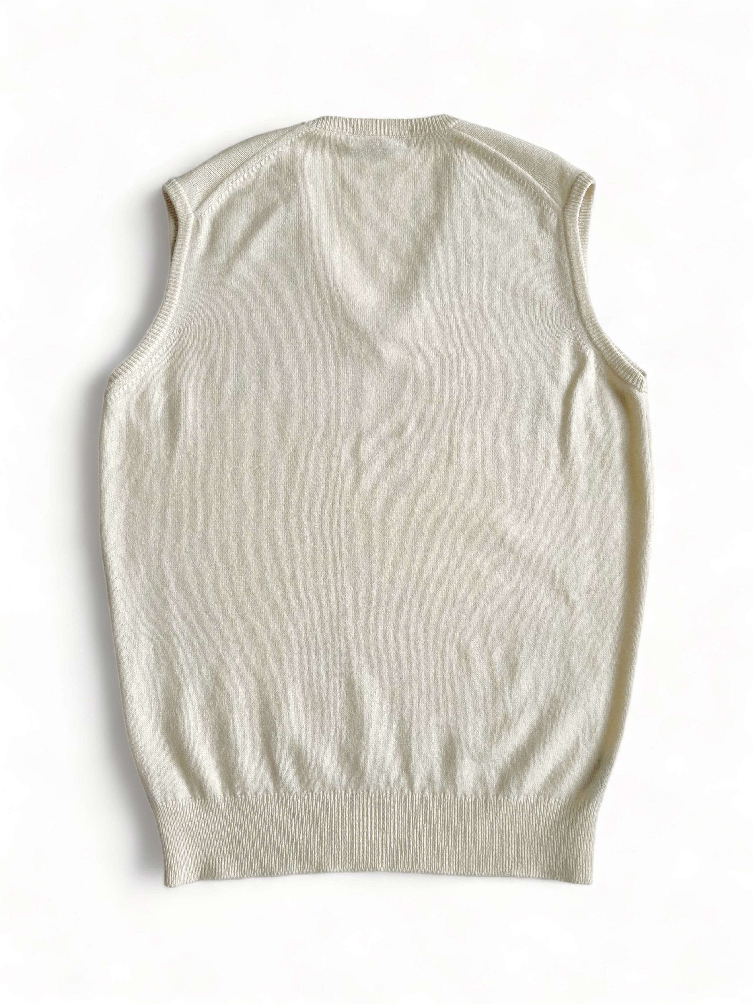 Burberry Vintage Burberrys Wool Beige Sweater Knit Vest Beige (L) Size US L / EU 52-54 / 3 - 3 Thumbnail