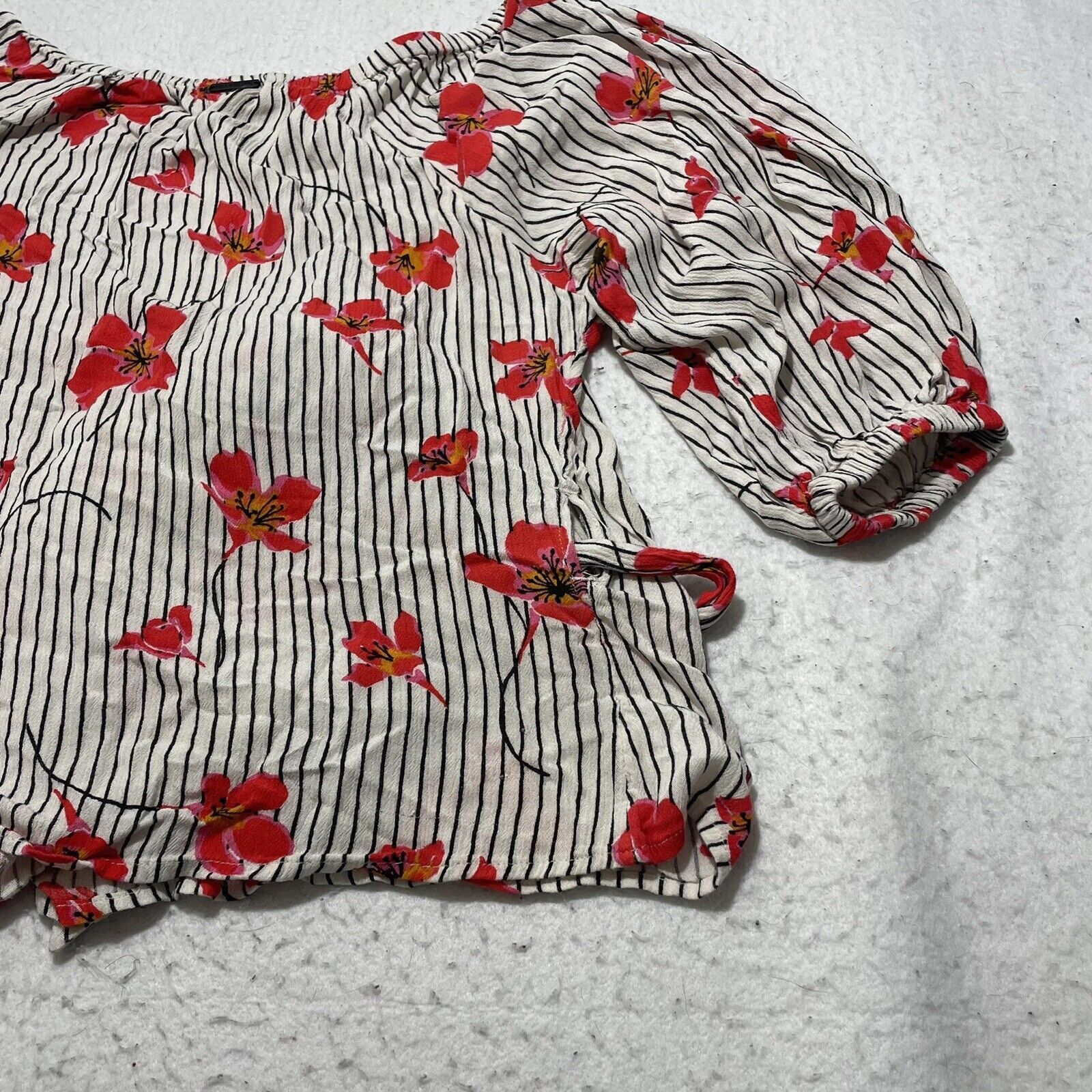 Billabong Billabong New Lust Versatile Wrap Top Medium Floral Blouse Size M / US 6-8 / IT 42-44 - 15 Thumbnail