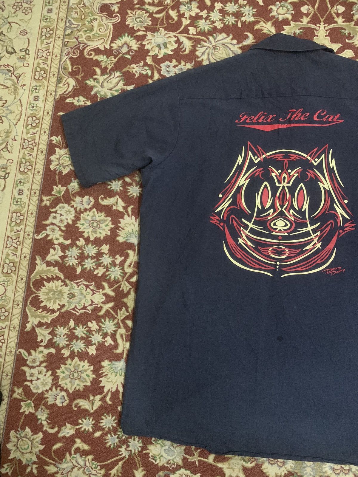 Felix 90s FELIX THE CAT WORKWEAR BUTTON UP SHIRT Size US XL / EU 56 / 4 - 8 Thumbnail