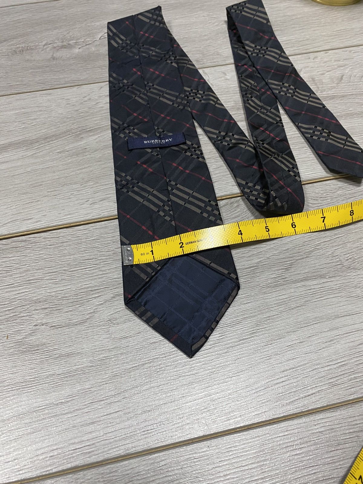 Burberry Burberry London nova blue dark check silk tie plaid Size ONE SIZE - 6 Thumbnail