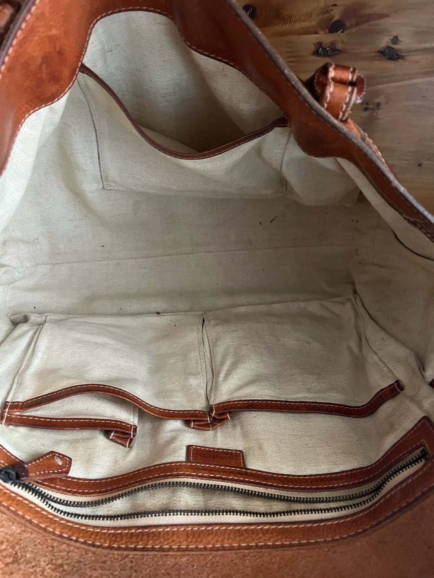 Gents Genten Vintage Leather Bag Size ONE SIZE - 7 Thumbnail