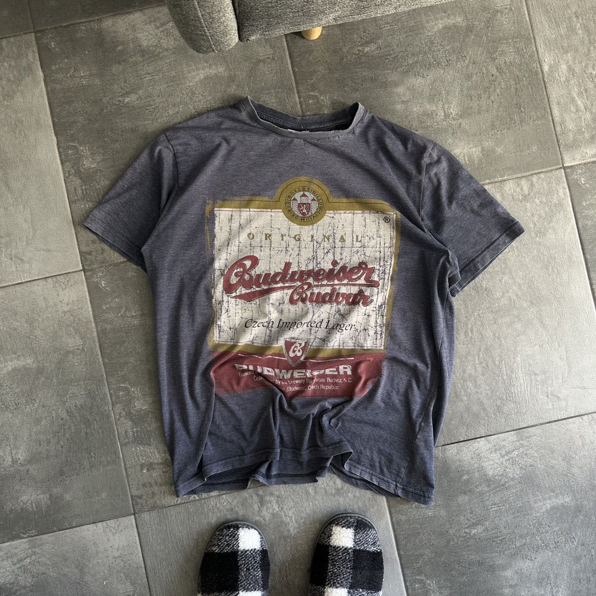 Budweiser × Vintage Vintage Budweiser T-shirts Band Trashed Tee Y2K Big Logo Size US L / EU 52-54 / 3 - 3 Thumbnail