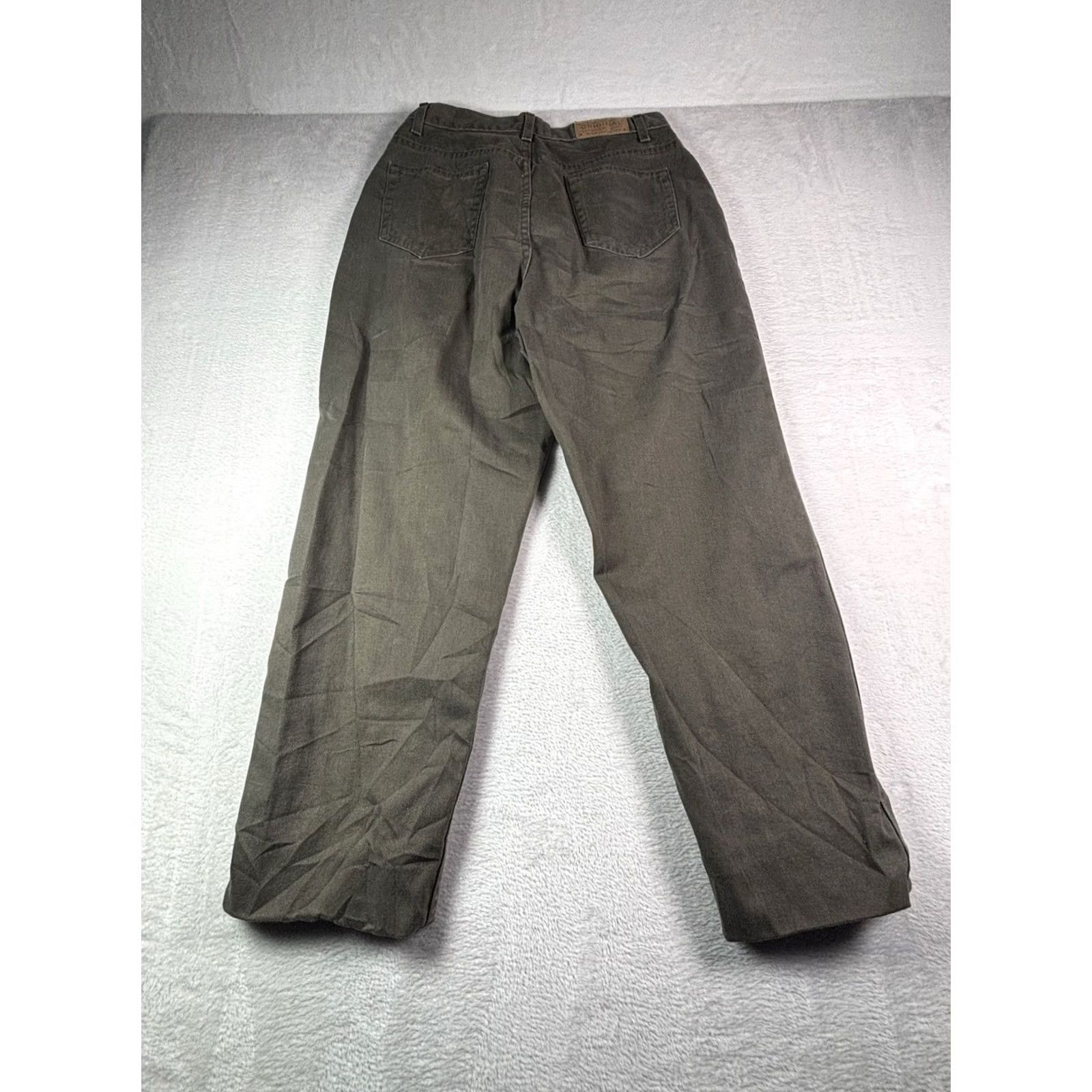 Liz Claiborne VINTAGE Liz Claiborne Lizwear Classic Fit Womens Jeans Tapered Olive Green Cotton 10R Denim High Rise 5-Pocket Mens? Girls? Size 32" / US 10 / IT 46 - 2 Thumbnail