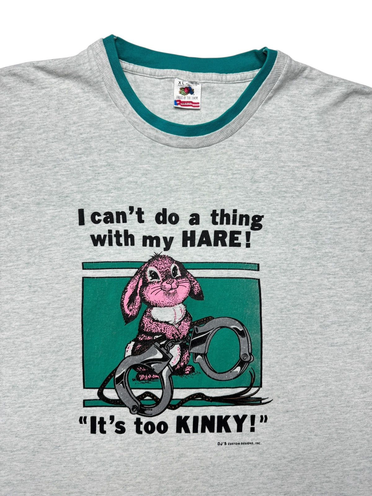 Vintage Vintage 90’s Kinky Hare Funny Tee Shirt Size US XL / EU 56 / 4 - 3 Thumbnail