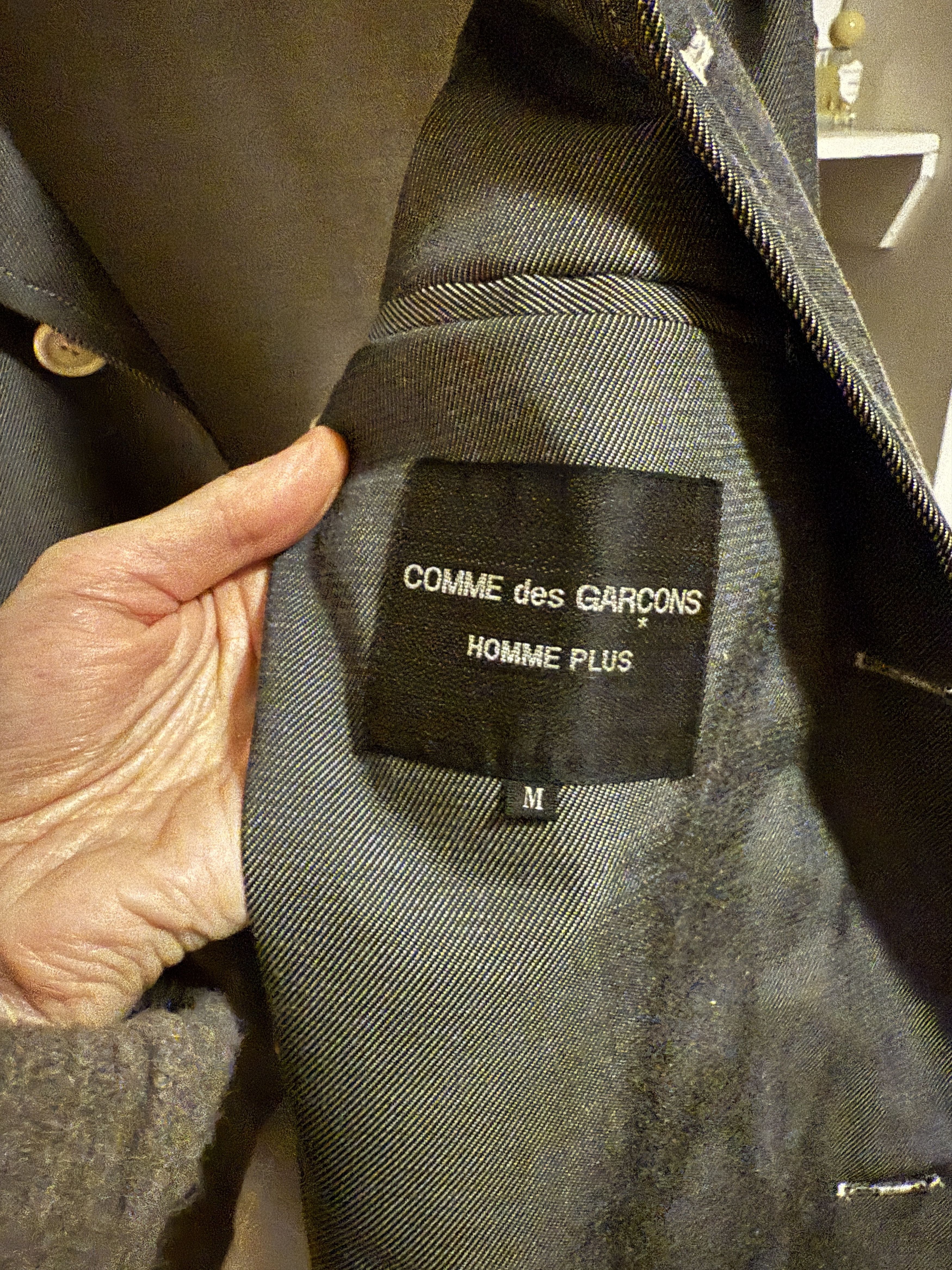 Comme des Garcons Homme Plus Oversized grey denim jacket Size US M / EU 48-50 / 2 - 3 Thumbnail